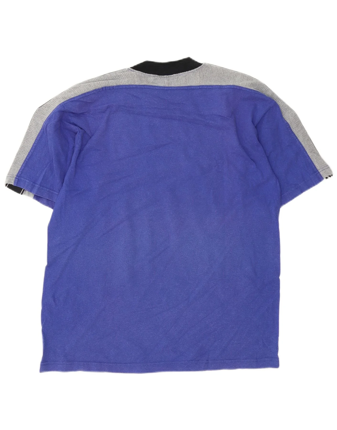 Champion Mens Graphic T-Shirt Top Large Blue Colourblock Cotton - Image 2