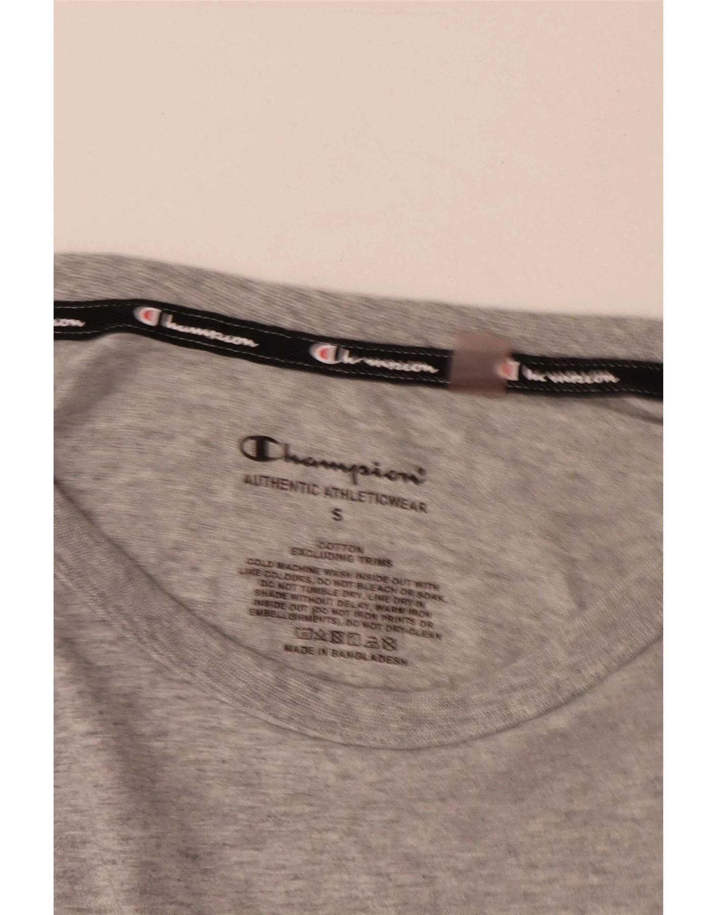 Champion Mens Graphic T-Shirt Top Small Grey Cotton - Image 3