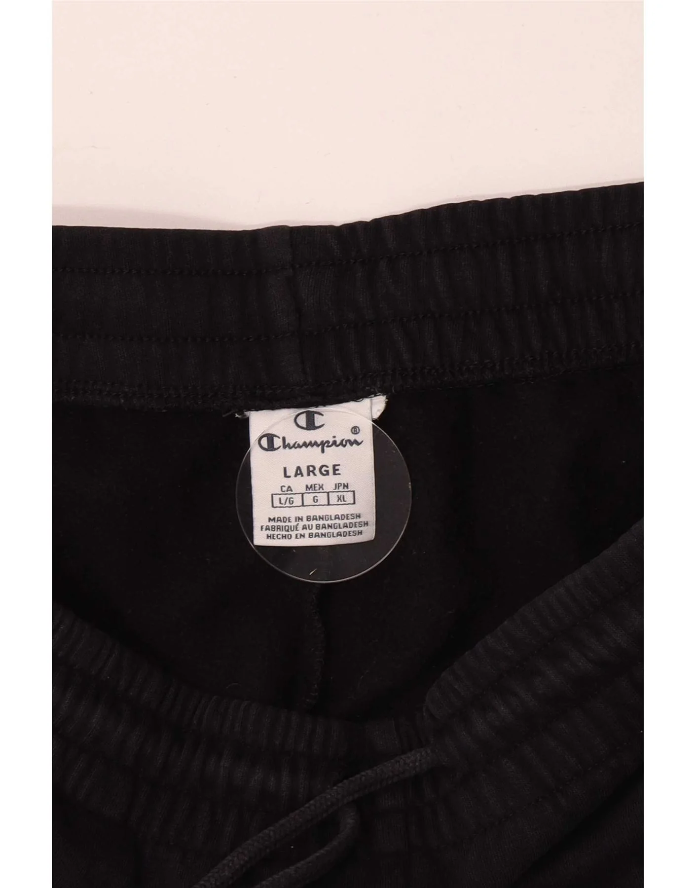 Champion Mens Graphic Tracksuit Trousers Joggers Large Black - Image 3