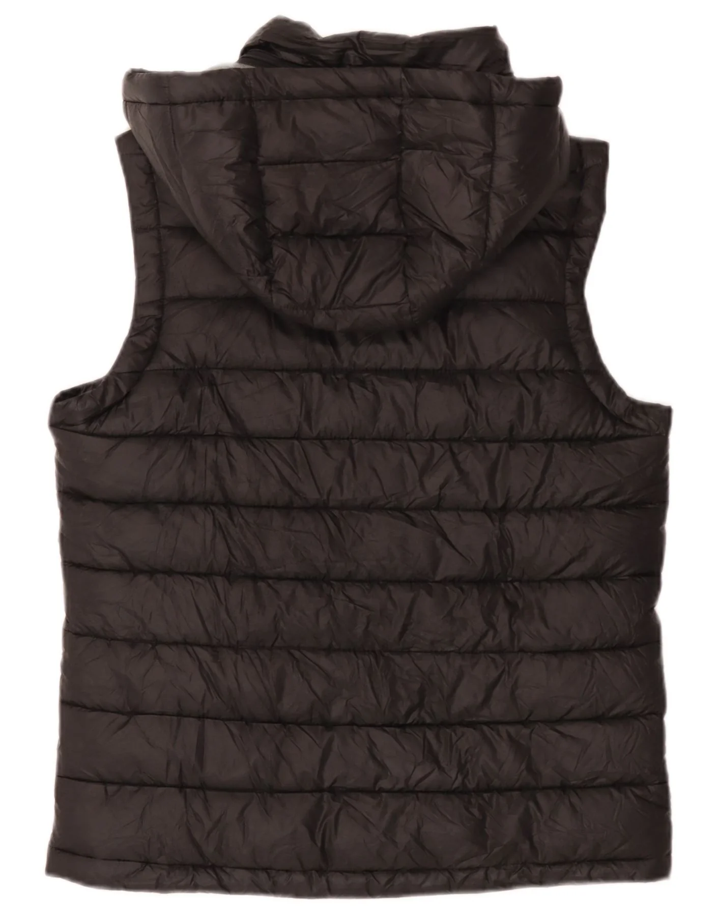 Champion Mens Hooded Padded Gilet UK 36 Small Black Polyester - Image 2