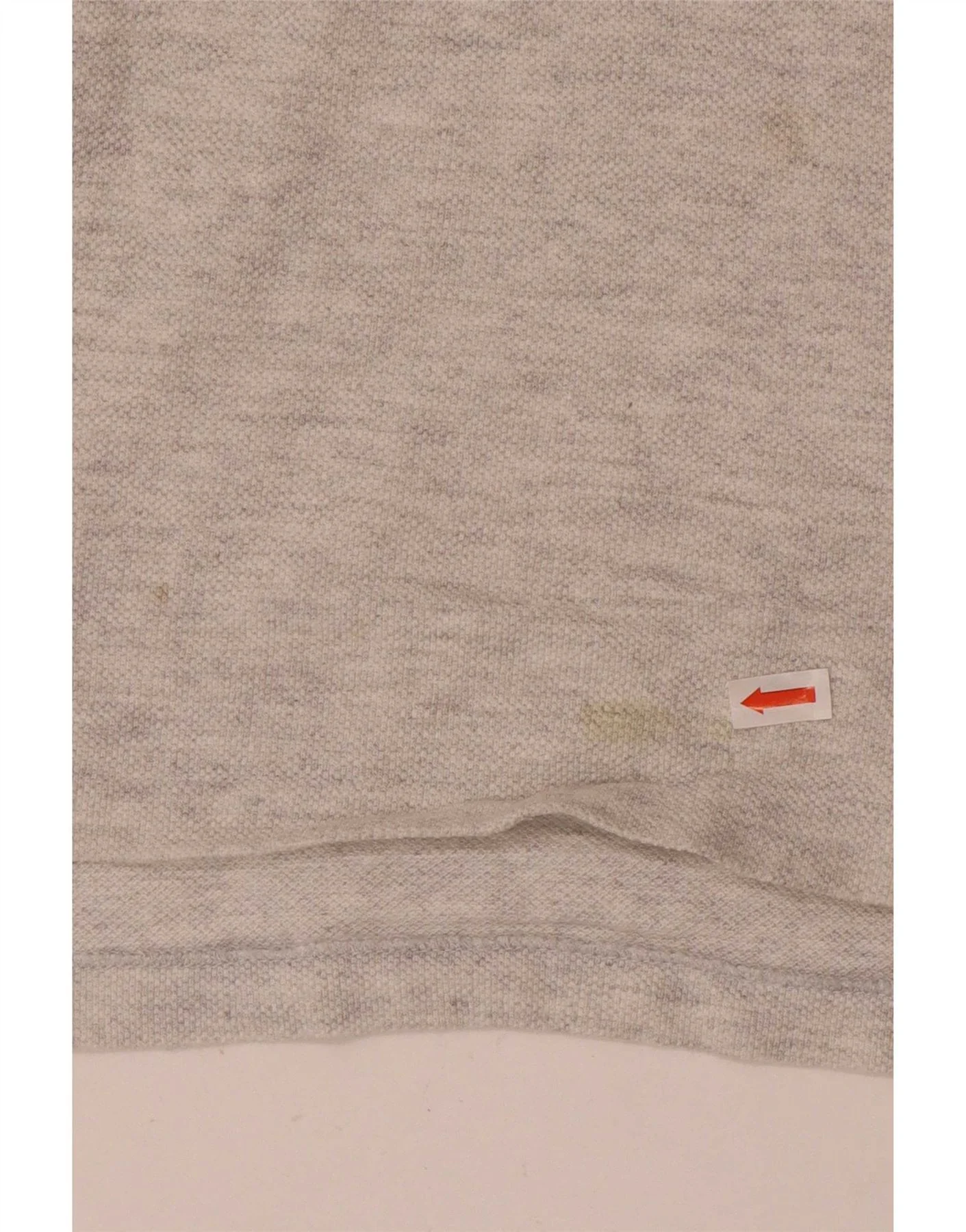 Champion Mens Long Sleeve Polo Shirt Medium Grey Flecked - Image 3