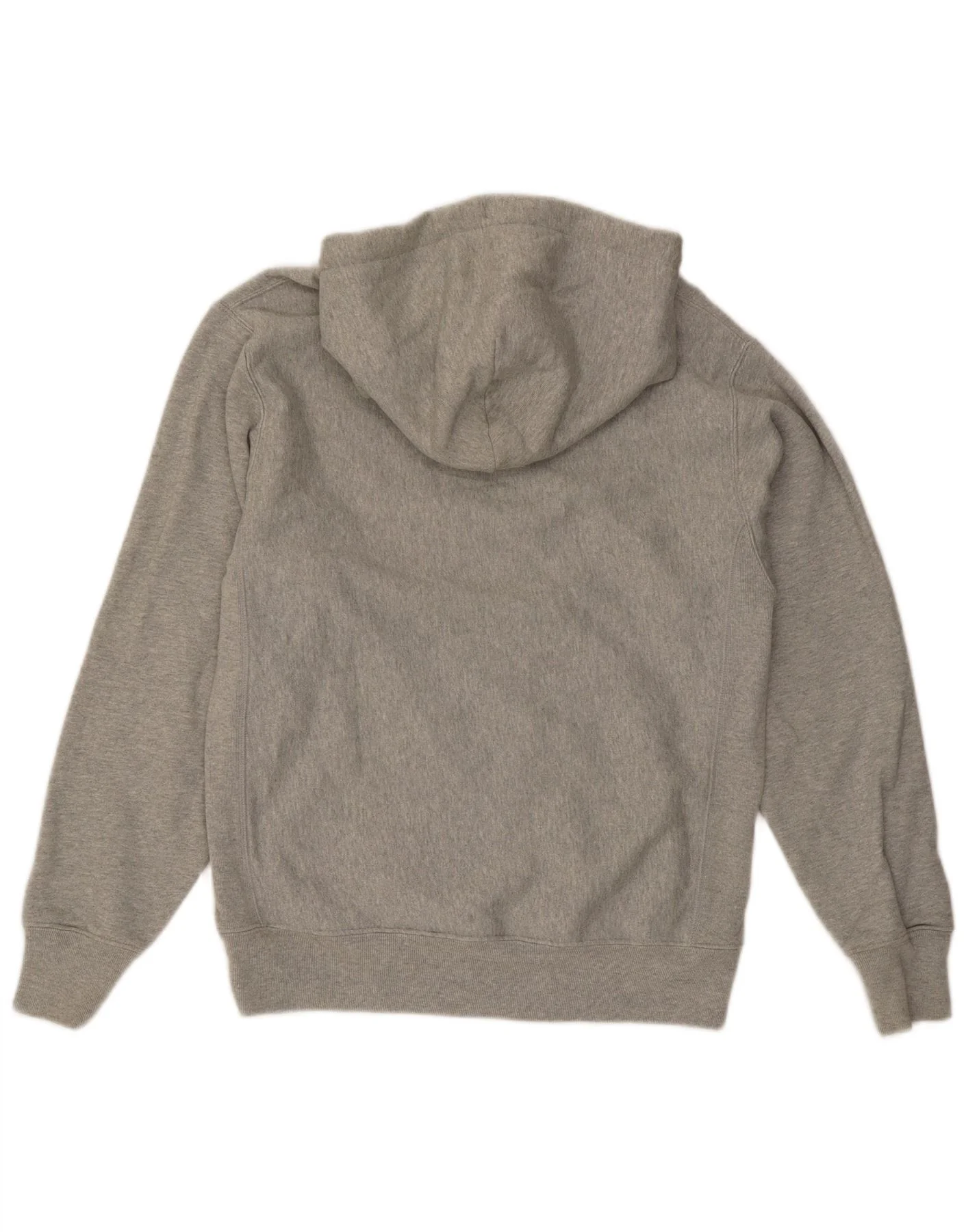 Champion Mens Reverse Weave Hoodie Jumper Medium Grey Flecked Cotton - Image 2