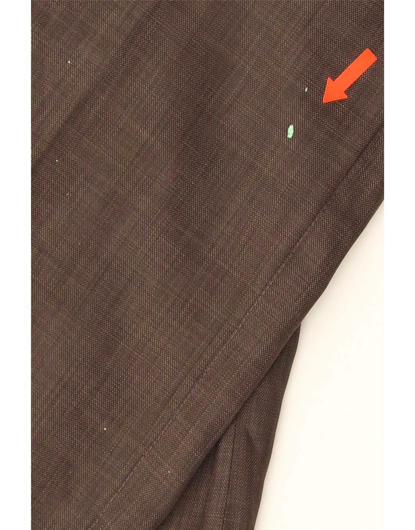 Champion Mens Straight Suit Trousers Medium W32 L30 Brown - Image 6