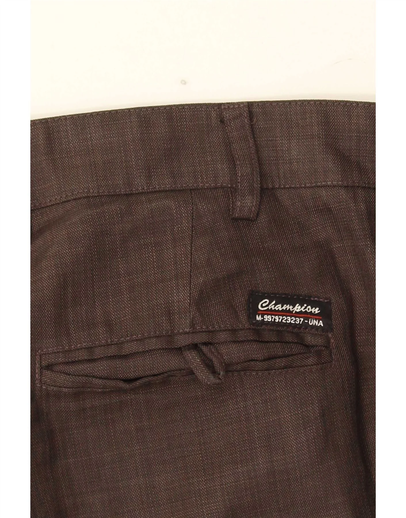 Champion Mens Straight Suit Trousers Medium W32 L30 Brown - Image 8