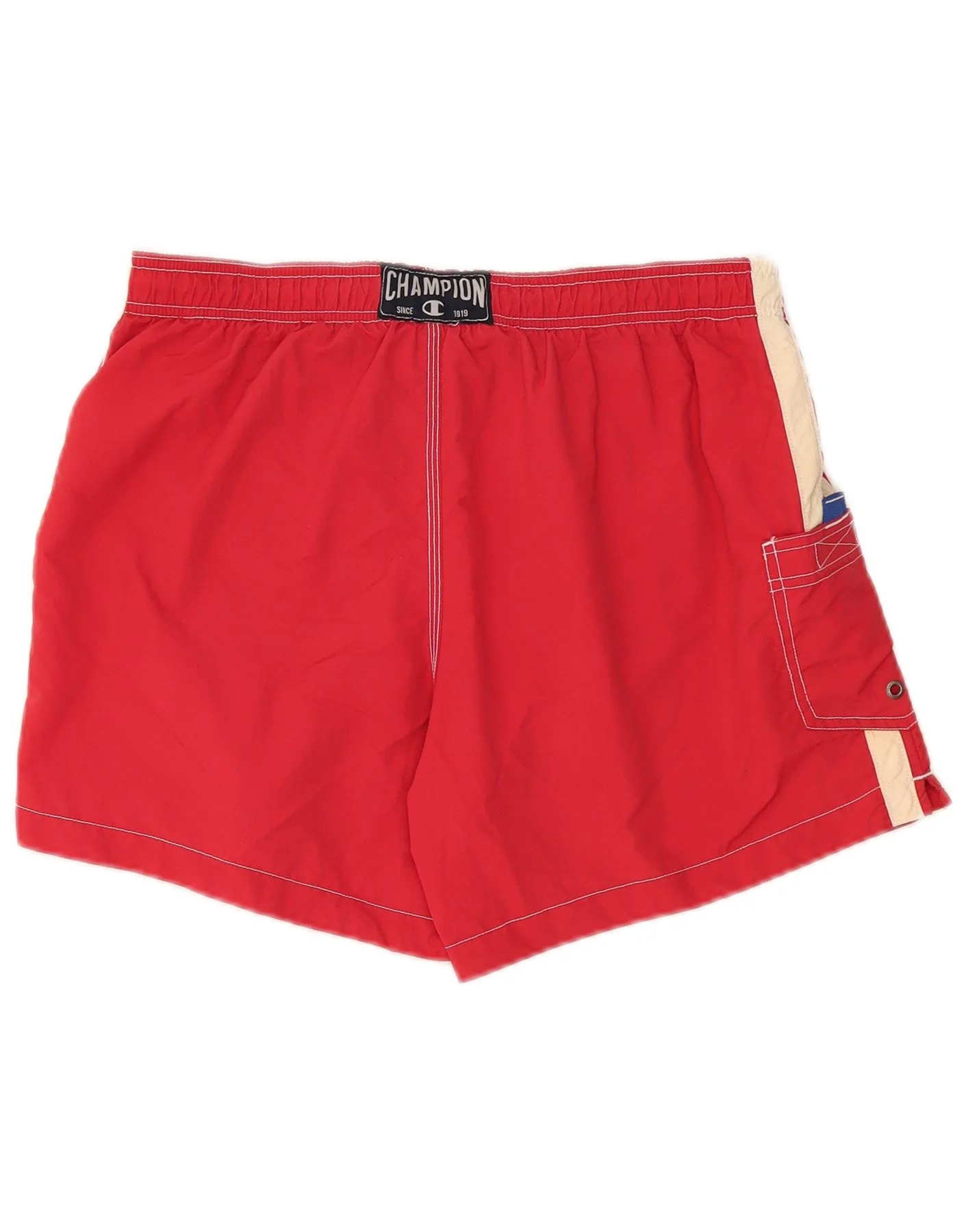 Champion Mens Swimming Shorts Large Red Polyester - Image 2