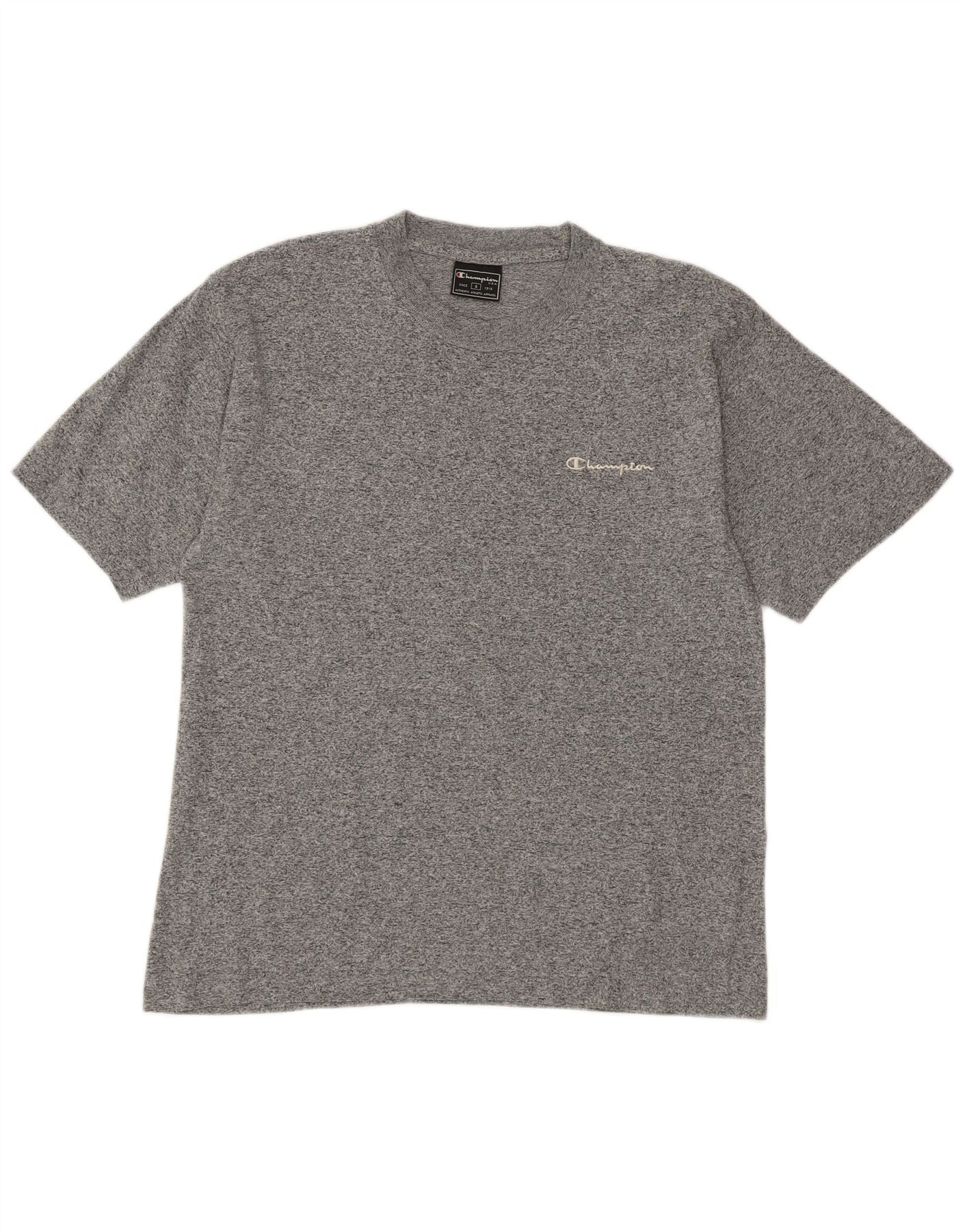 Champion Mens T-Shirt Top Small Grey Flecked