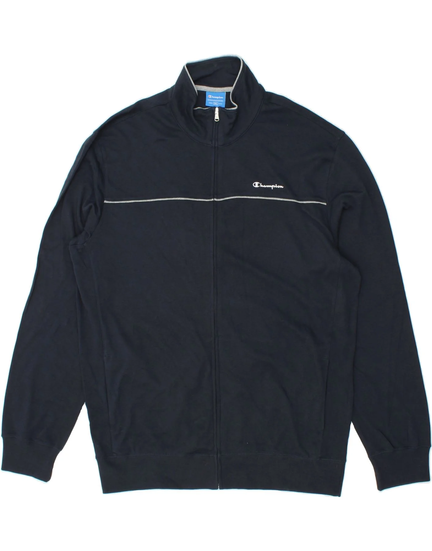 CHAMPION Mens Tracksuit Top Jacket 3XL Navy Blue Cotton