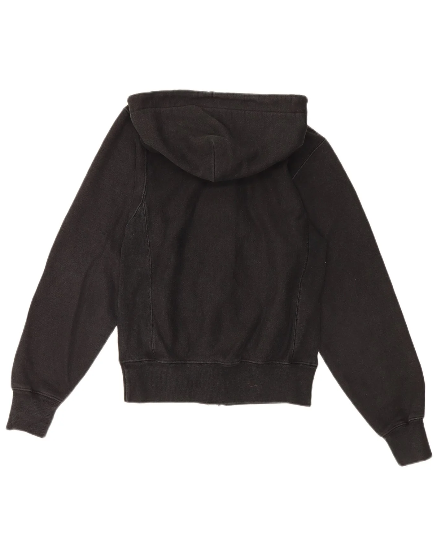 Champion Mens Zip Hoodie Sweater XS Black Cotton - Image 2