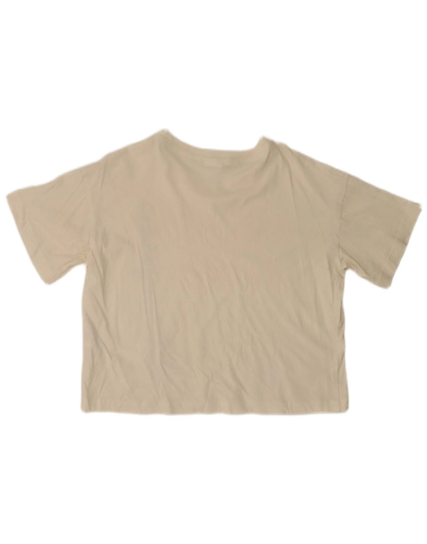 Champion Womens Crop Graphic T-Shirt Top UK 18 XL White Cotton - Image 2