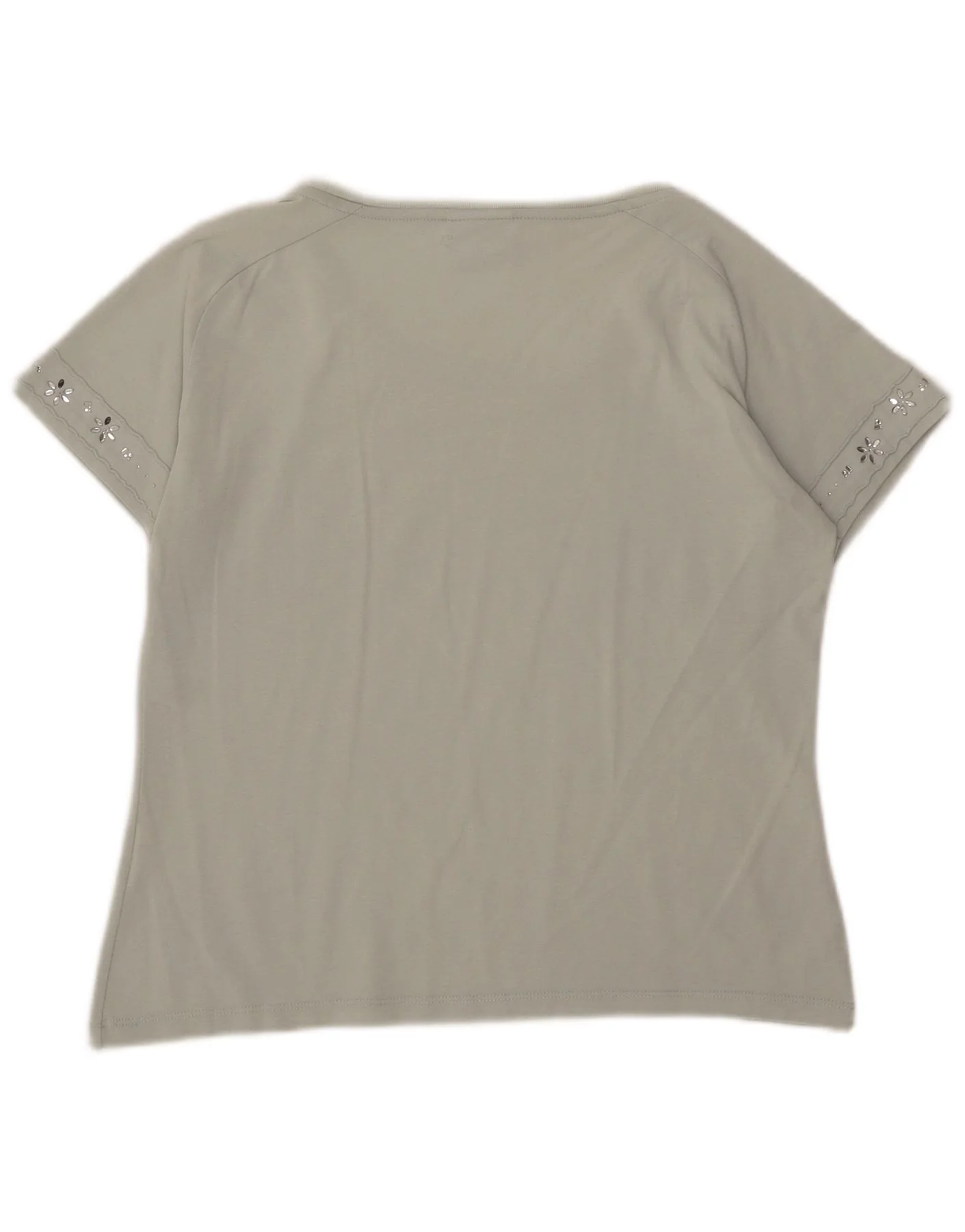 Champion Womens Easy Fit T-Shirt Top UK 14 Medium Green - Image 2
