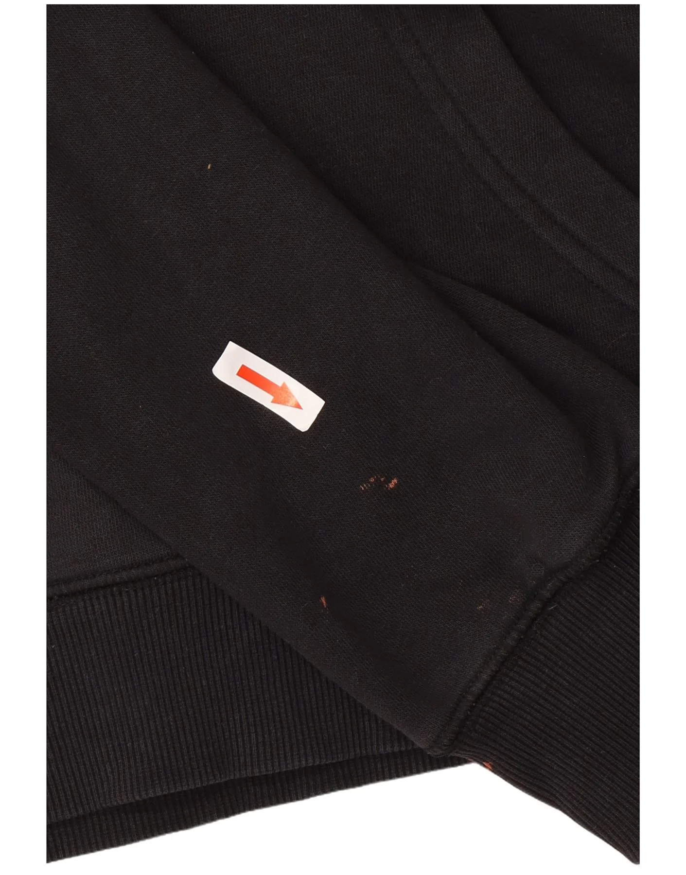 Champion Womens Graphic Hoodie Jumper UK 14 Medium Black - Image 3