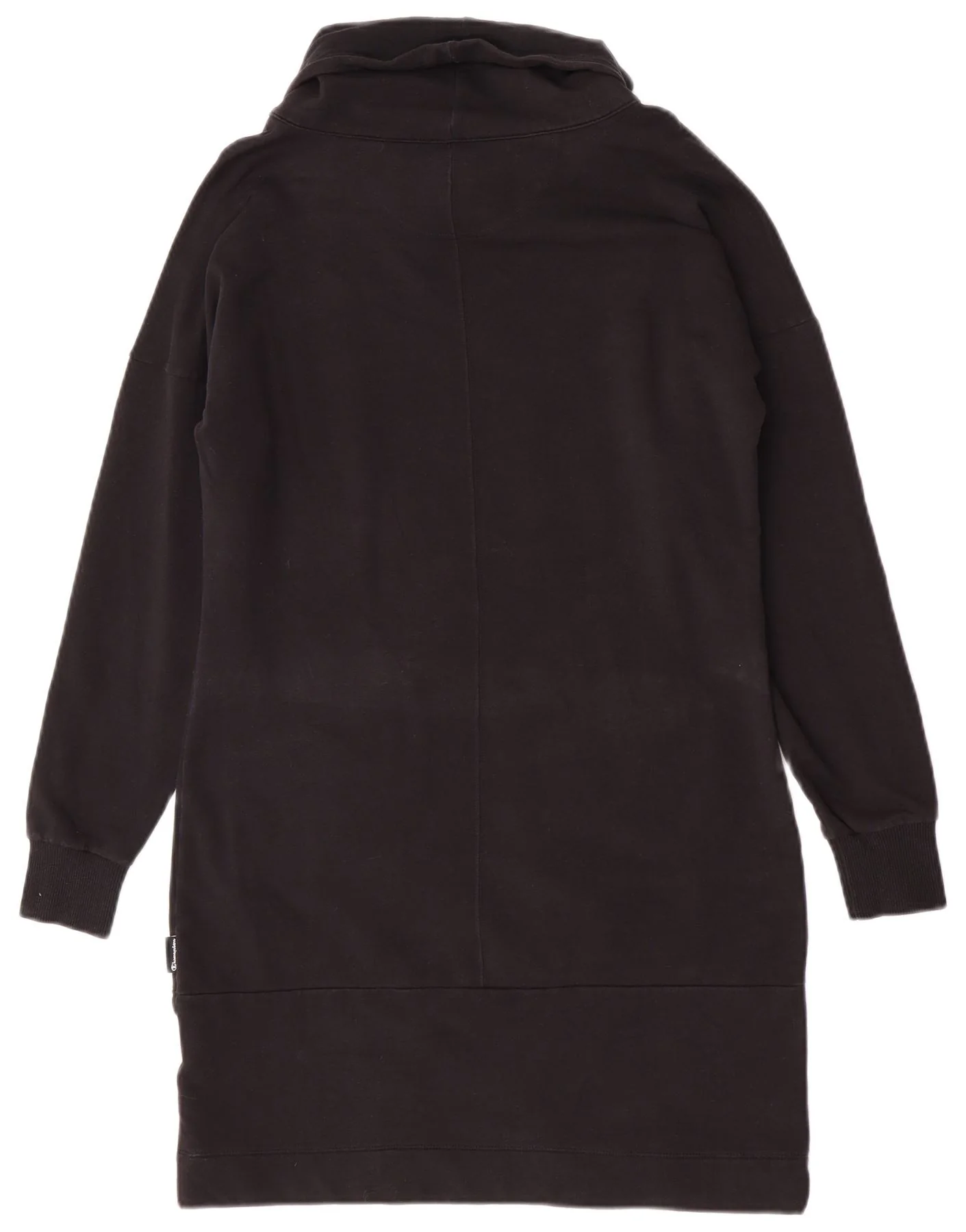Champion Womens Roll Neck Long Sleeve Jumper Dress UK 16 Large Black Cotton - Image 2