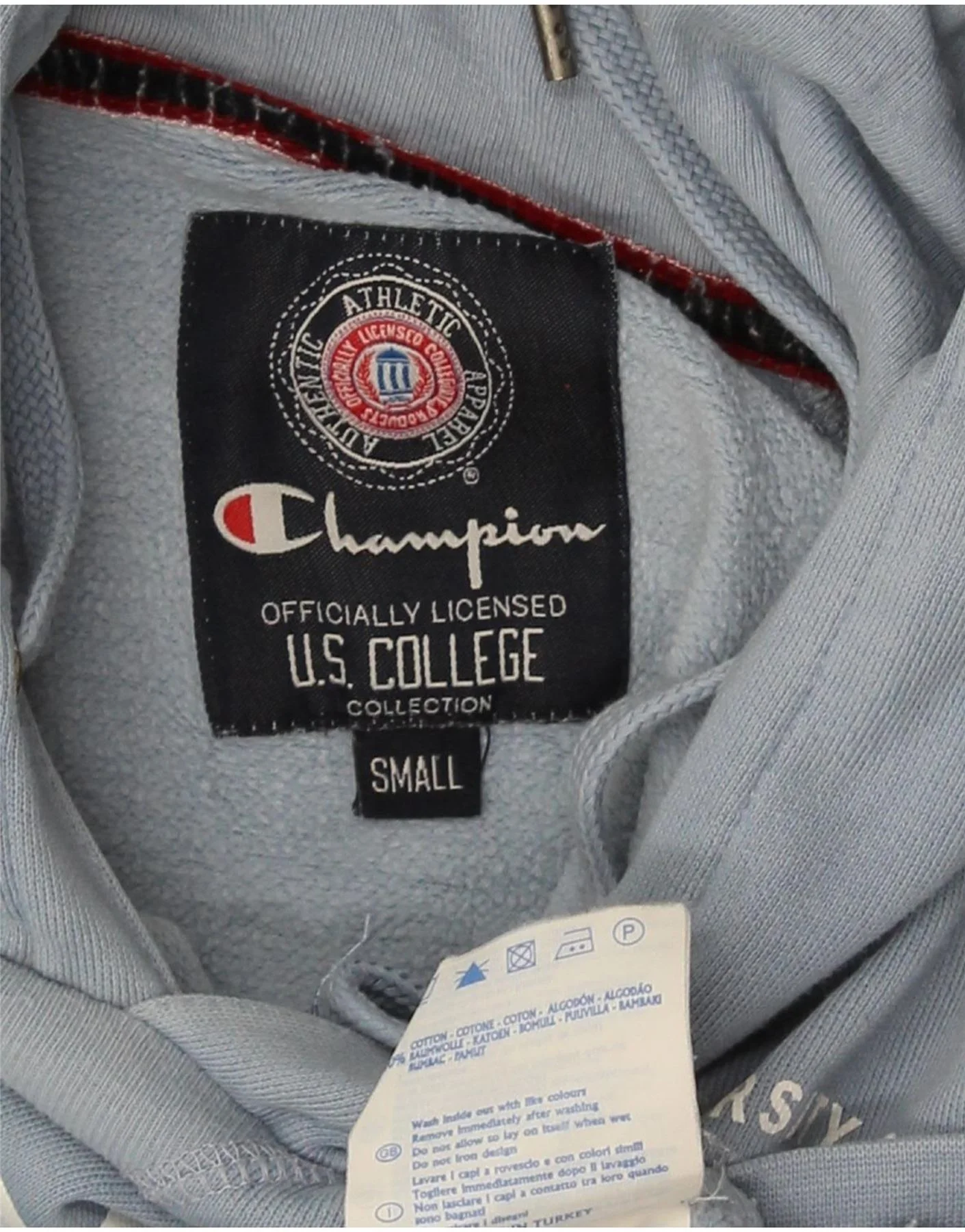 Champion Womens South Carolina Hoodie Jumper UK 8 Small Blue University - Image 3