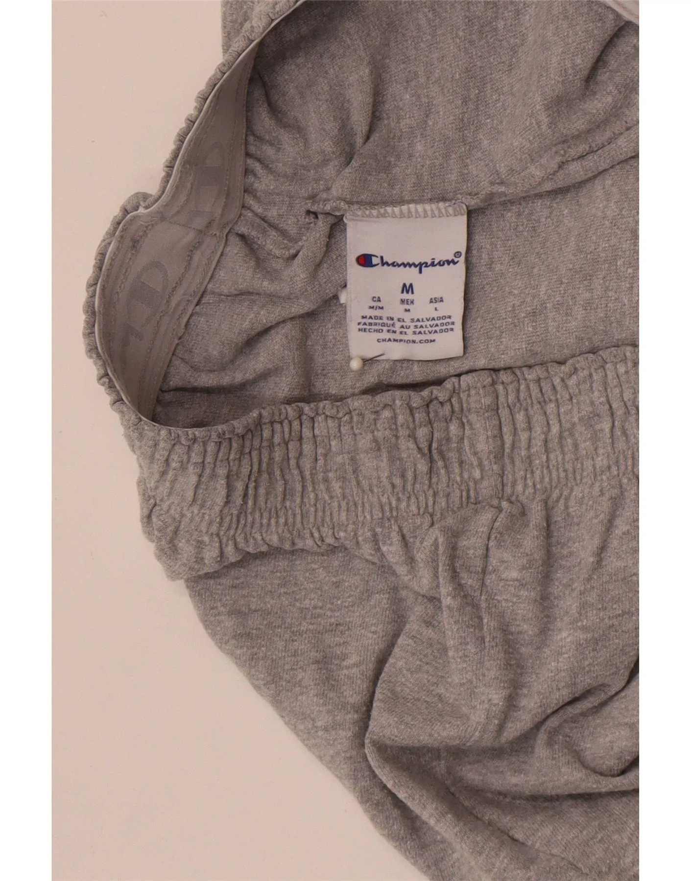 Champion Womens Sport Shorts UK 14 Medium Grey Cotton - Image 4