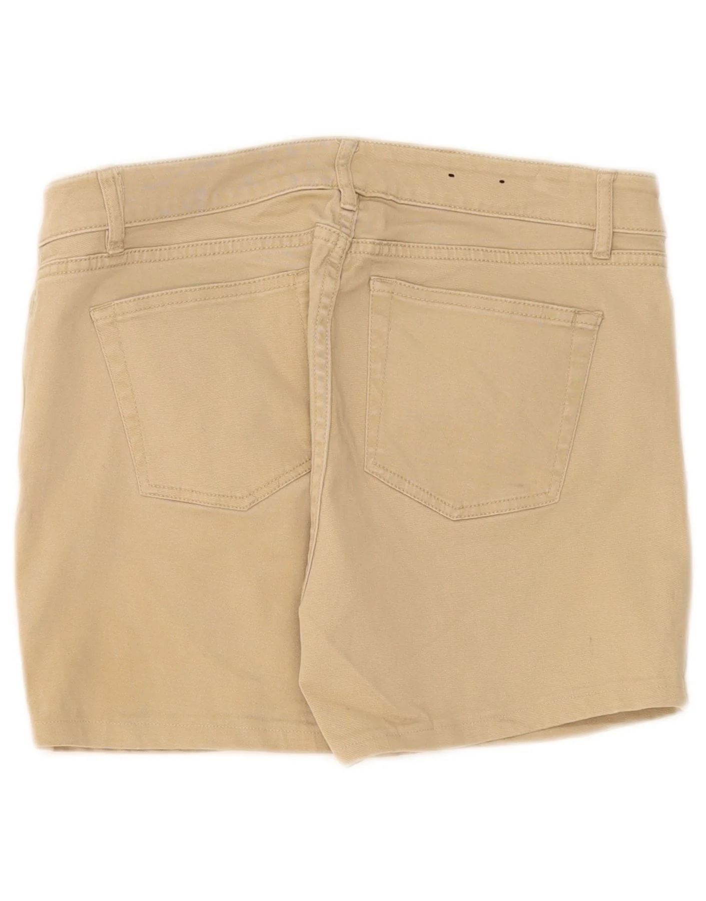 Chaps Womens Casual Shorts US 4 Small W30 Beige Cotton - Image 2