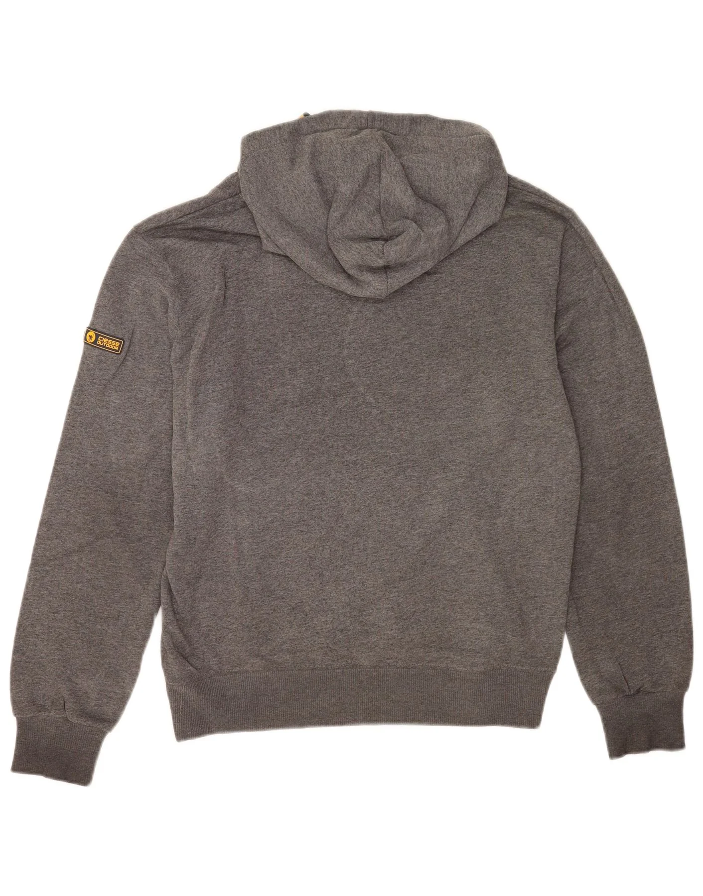 Ciesse Piumini Mens Graphic Hoodie Jumper Medium Grey Cotton - Image 2