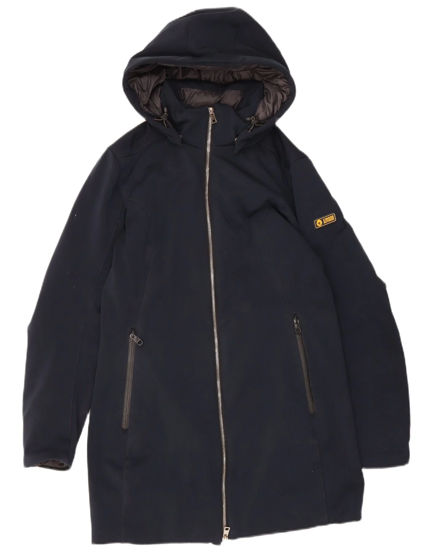 Ciesse Piumini Womens Hooded Padded Coat UK 14 Medium Navy Blue