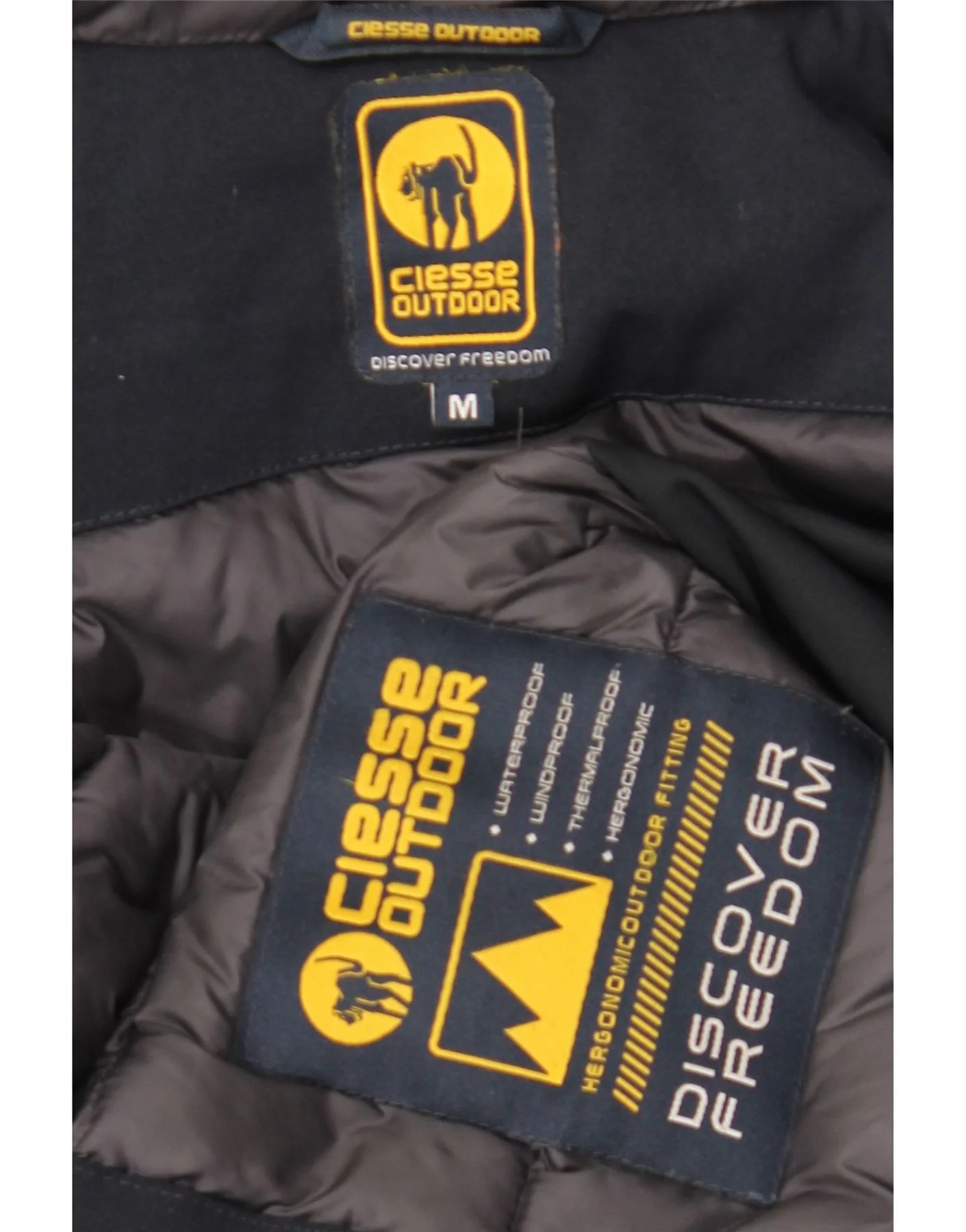 Ciesse Piumini Womens Hooded Padded Coat UK 14 Medium Navy Blue - Image 8