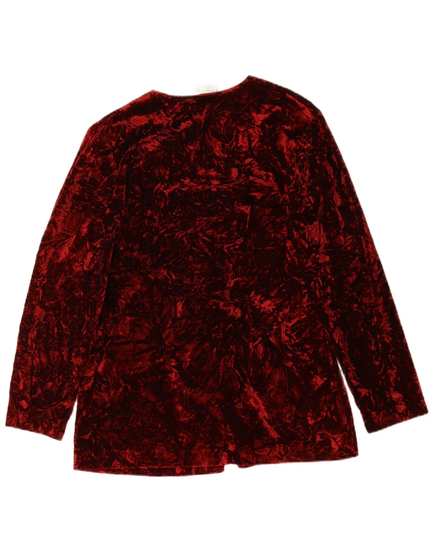 Classics Womens Loose Fit Blazer Jacket UK 10 Small Burgundy - Image 2