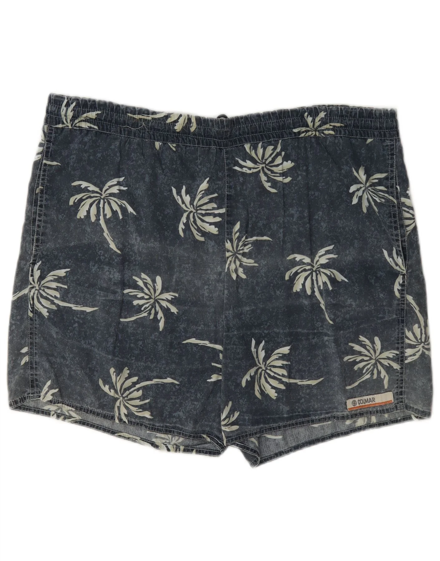 Colmar Mens Graphic Swimming Shorts EU 50 Medium Navy Blue Floral Cotton