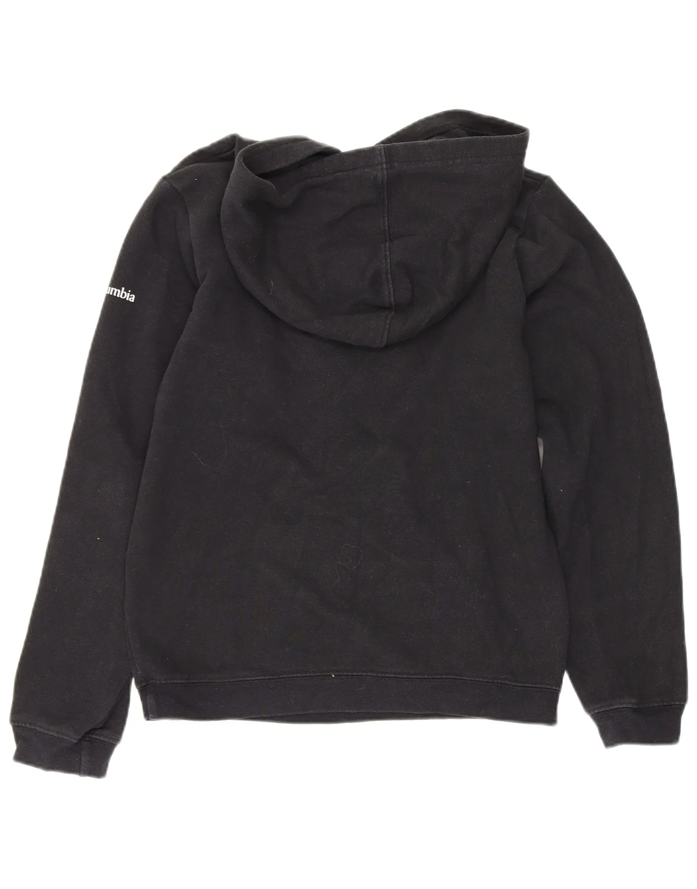 Columbia Boys Graphic Hoodie Jumper 10-11 Years Medium Black Cotton - Image 2