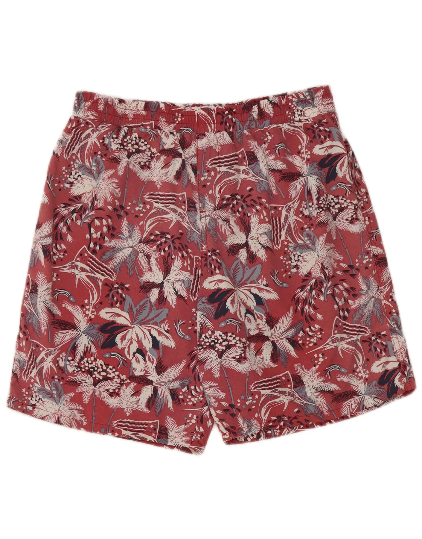 Columbia Boys Swimming Shorts 15-16 Years Red Floral Nylon