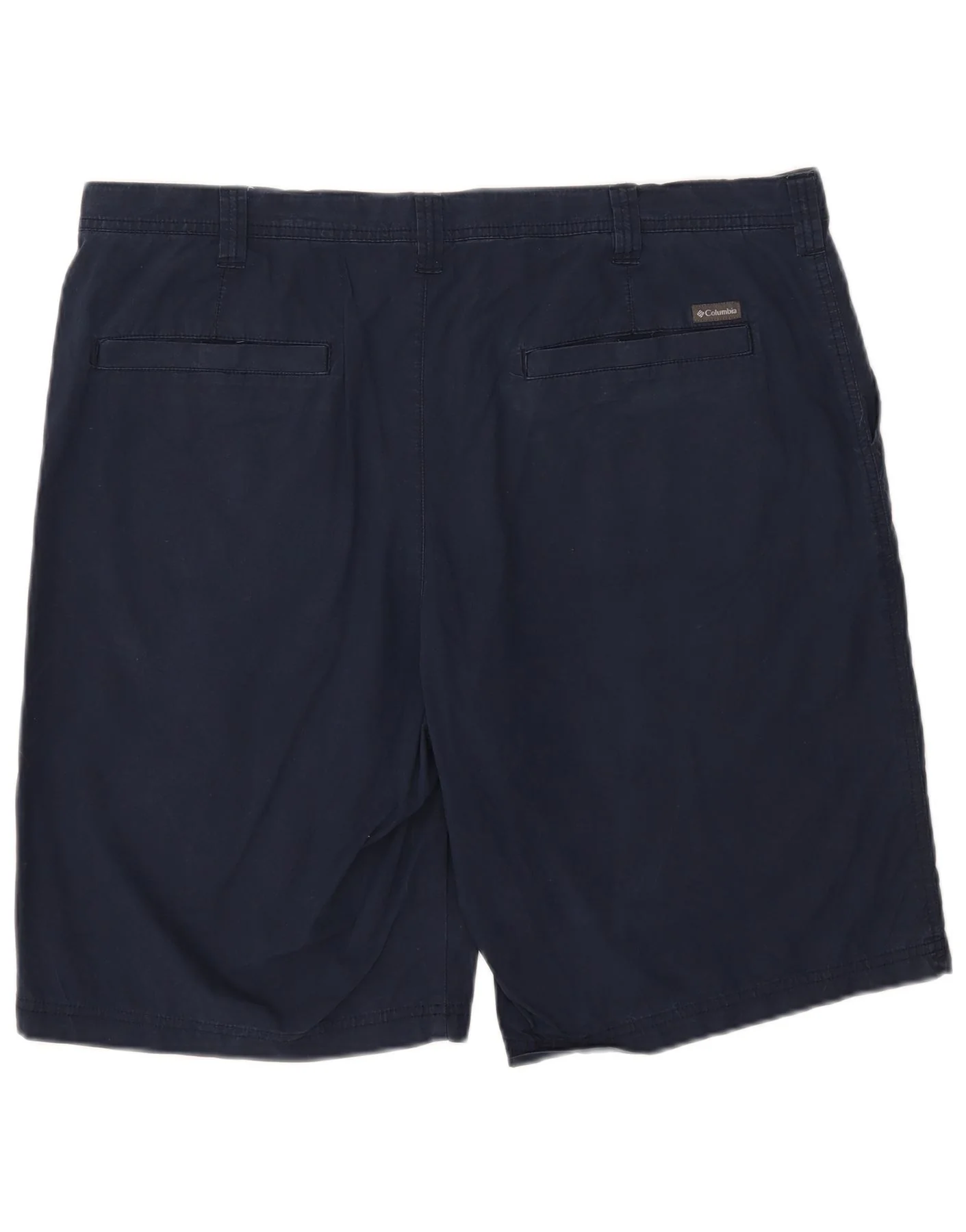 Columbia Mens Chino Shorts W40 XL Navy Blue Cotton - Image 2