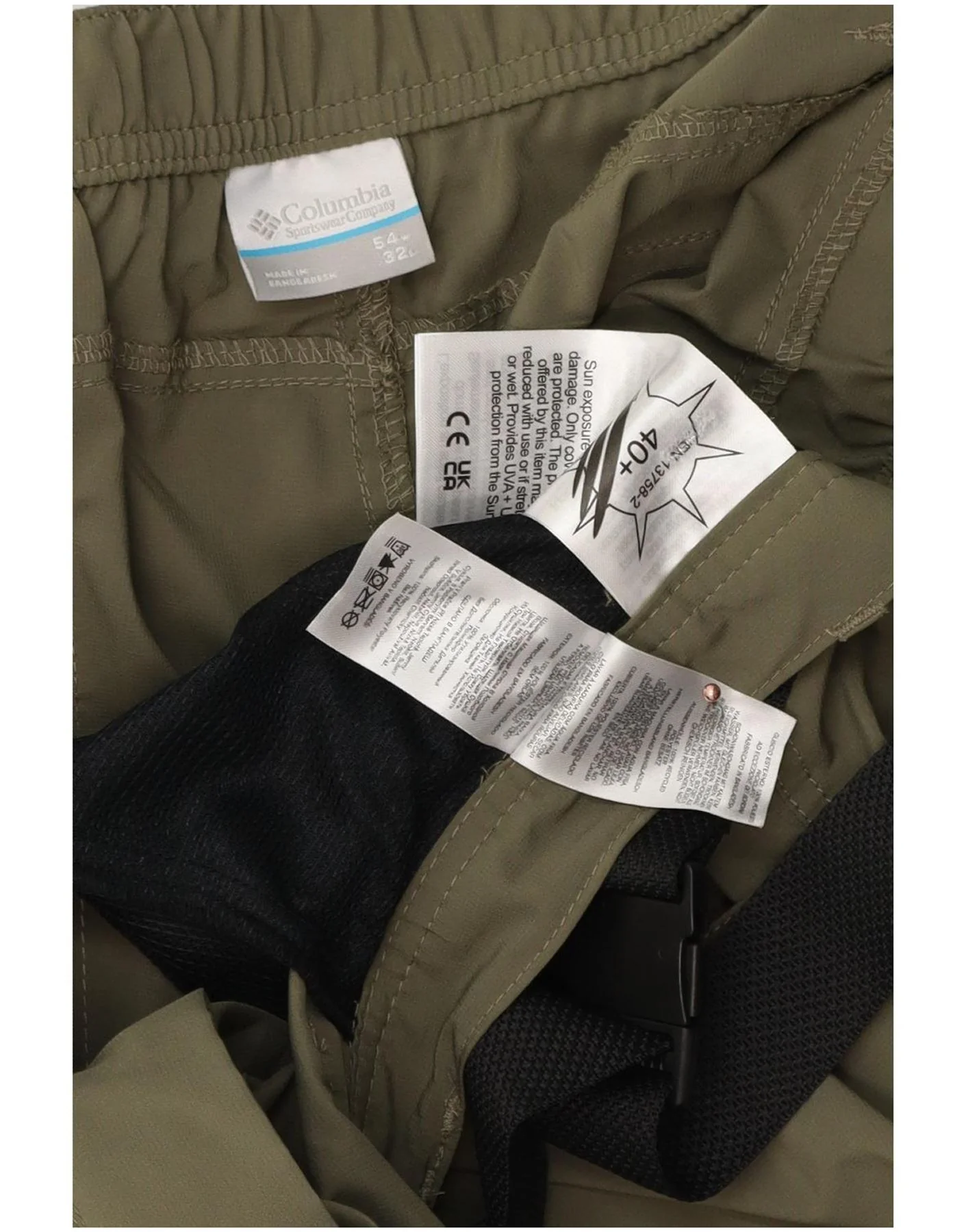 Columbia Mens Straight Cargo Trousers W54 L32 Khaki Polyester - Image 3