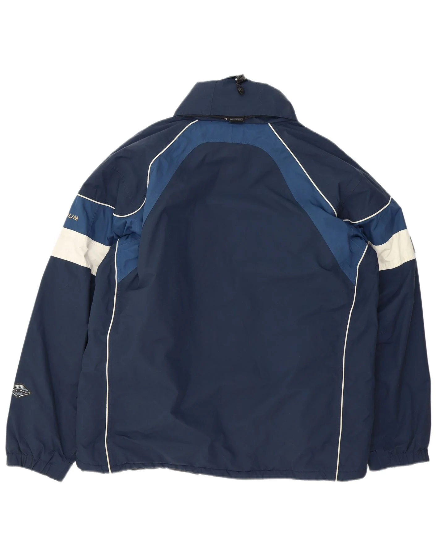Columbia Mens Titanium Windbreaker Jacket UK 40 Large Navy Blue Colourblock - Image 2