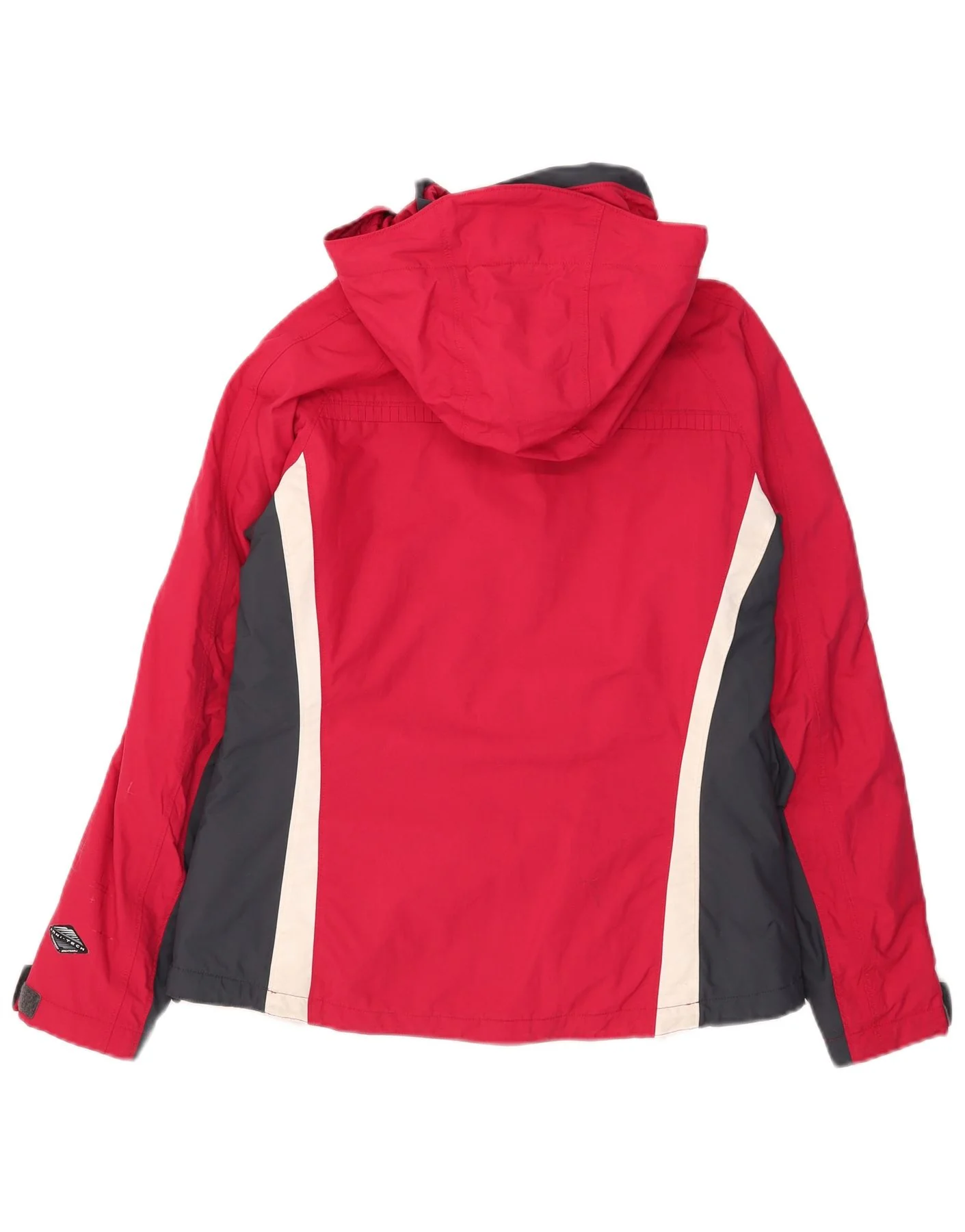 Columbia Womens Omni-Tech Hooded Ski Jacket UK 12 Medium Red Colourblock - Image 2