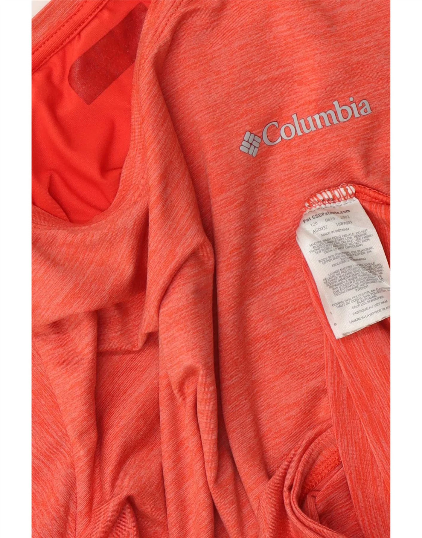 Columbia Womens T-Shirt Top UK 16 Large Orange Polyester - Image 4