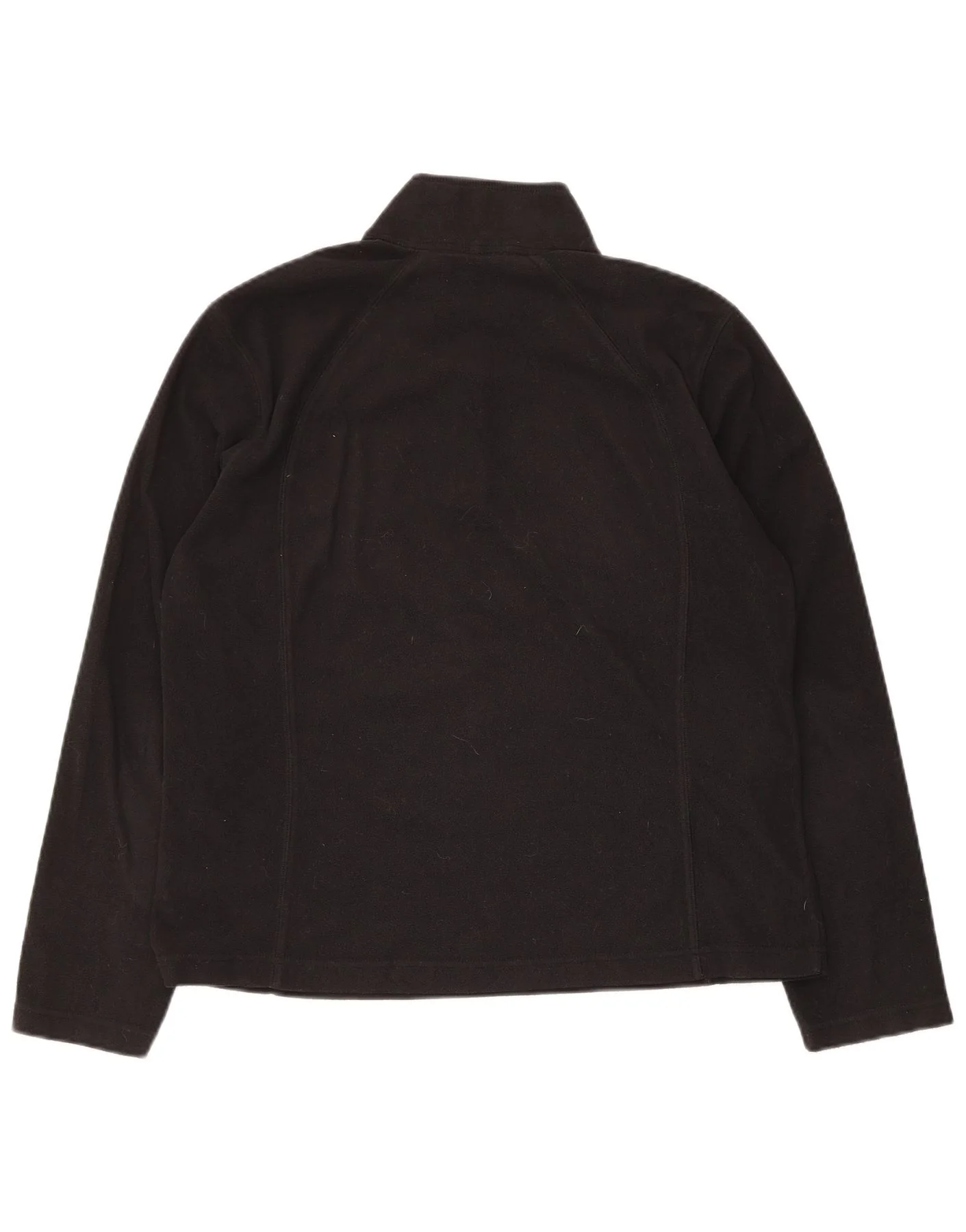 Columbia Womens Zip Neck Fleece Jumper UK 16 Large Black - Image 2