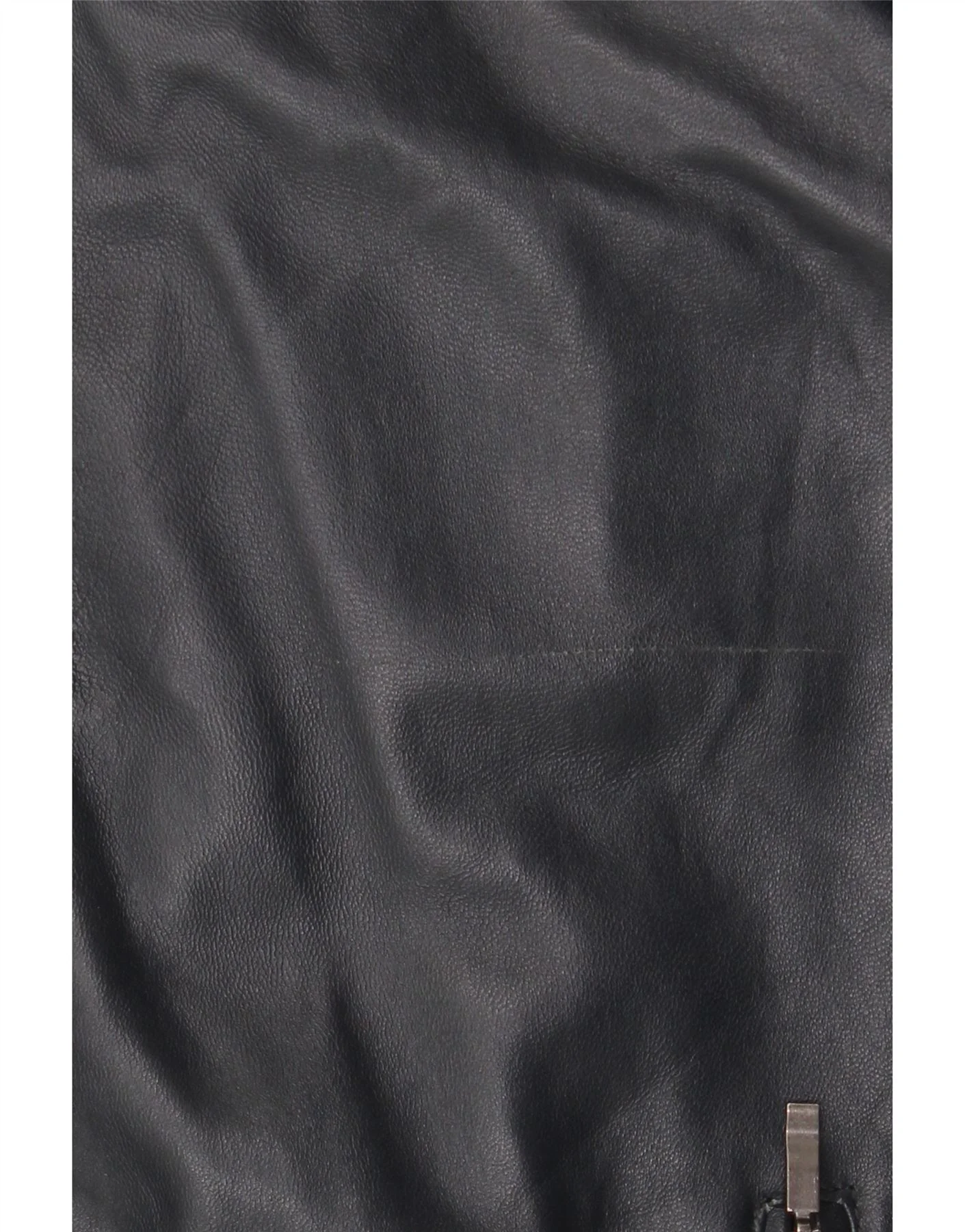 Conbipel Mens Bomber Leather Jacket IT 56 2XL Navy Blue - Image 4
