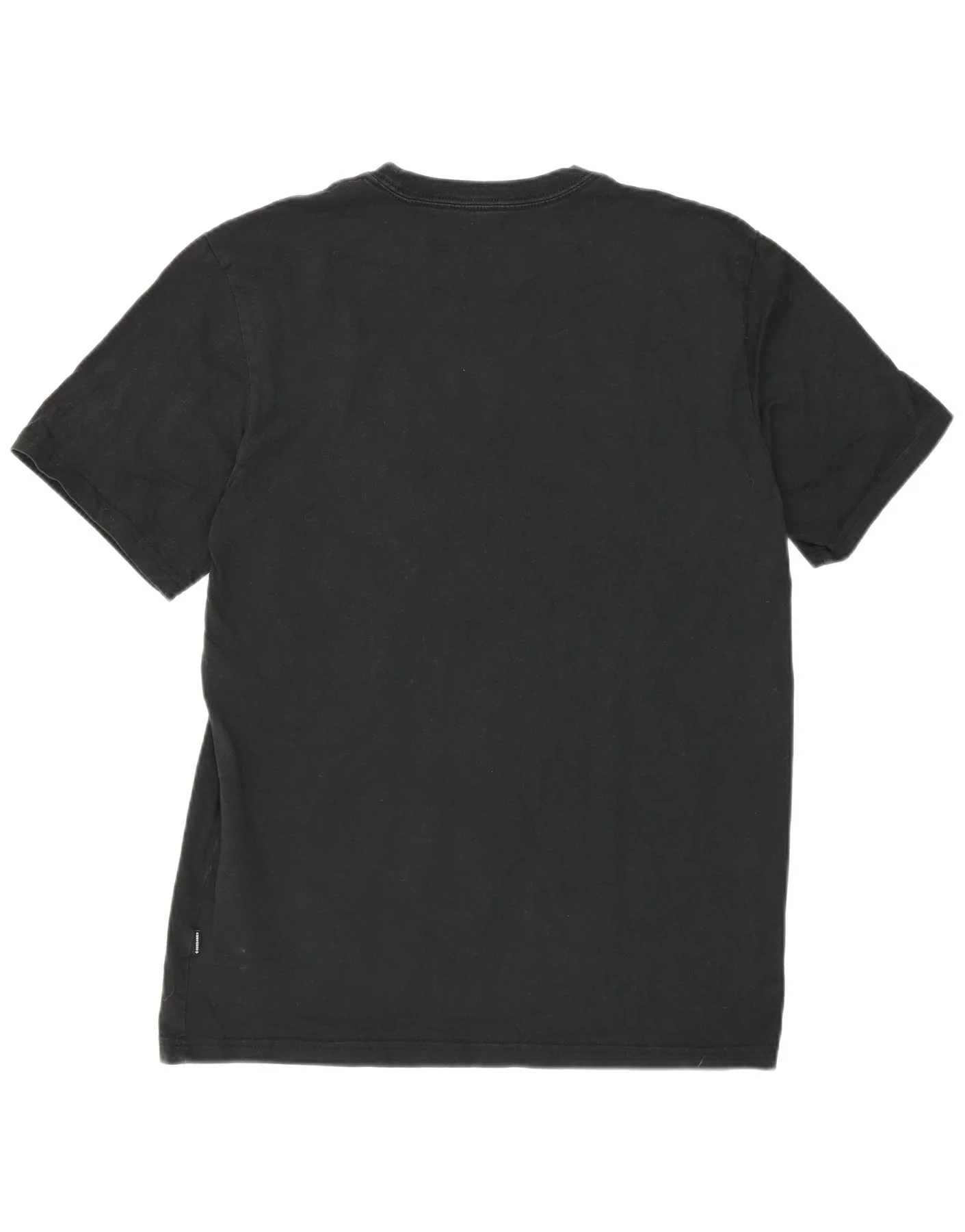Converse Mens Graphic T-Shirt Top Medium Black Cotton - Image 2