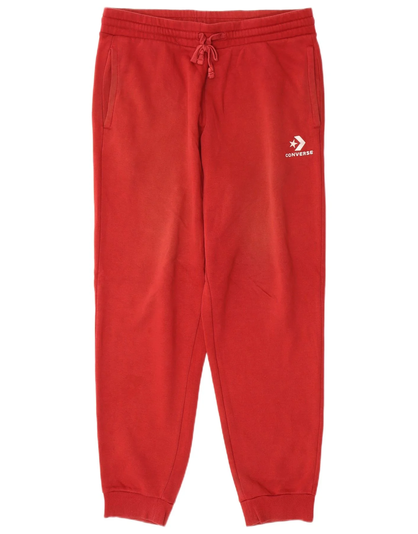 Converse Mens Tracksuit Trousers Joggers Medium Red Cotton