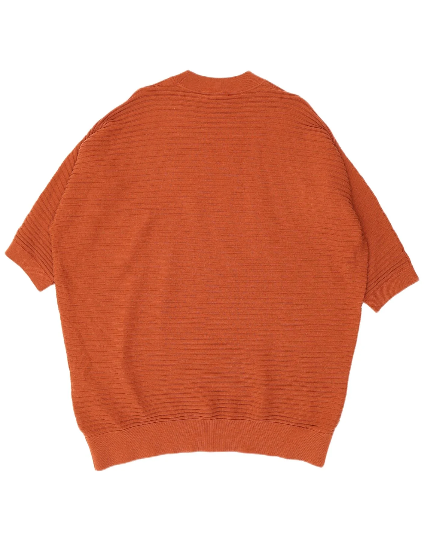 Cos Womens 3/4 Sleeve Oversized Jumper Dress UK 16 Large Orange Wool - Image 2