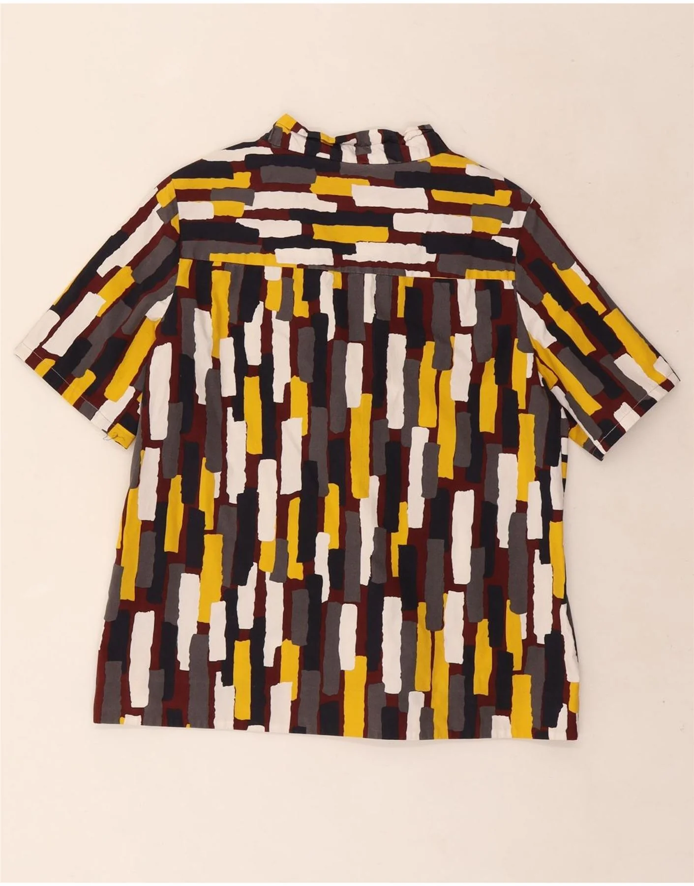 Cos Womens Short Sleeve Shirt Blouse EU 38 Medium Multicoloured Geometric - Image 2