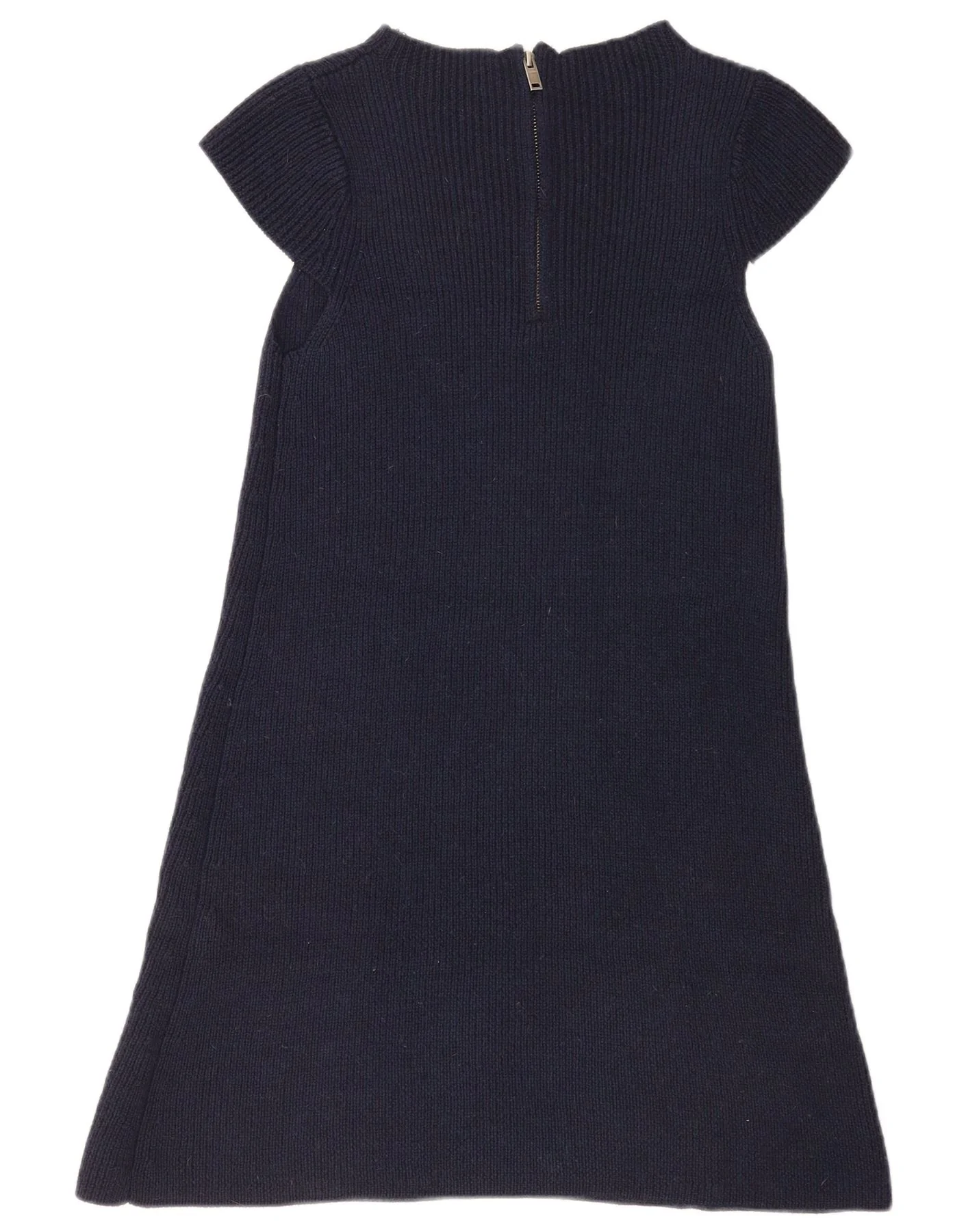 Cos Womens Short Sleeves Jumper Dress UK 8 Small Navy Blue Wool - Image 2