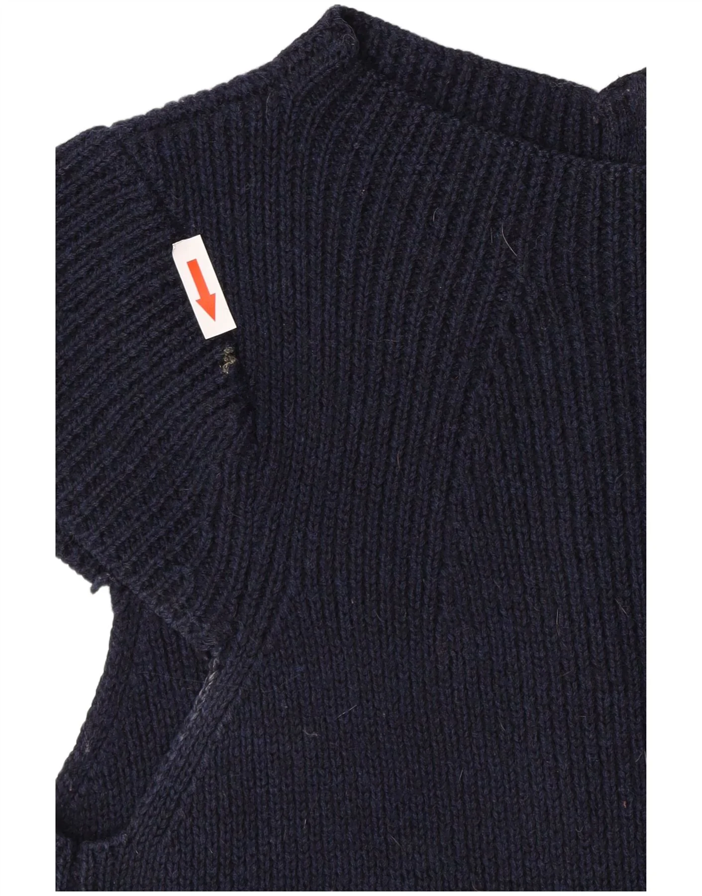 Cos Womens Short Sleeves Jumper Dress UK 8 Small Navy Blue Wool - Image 3