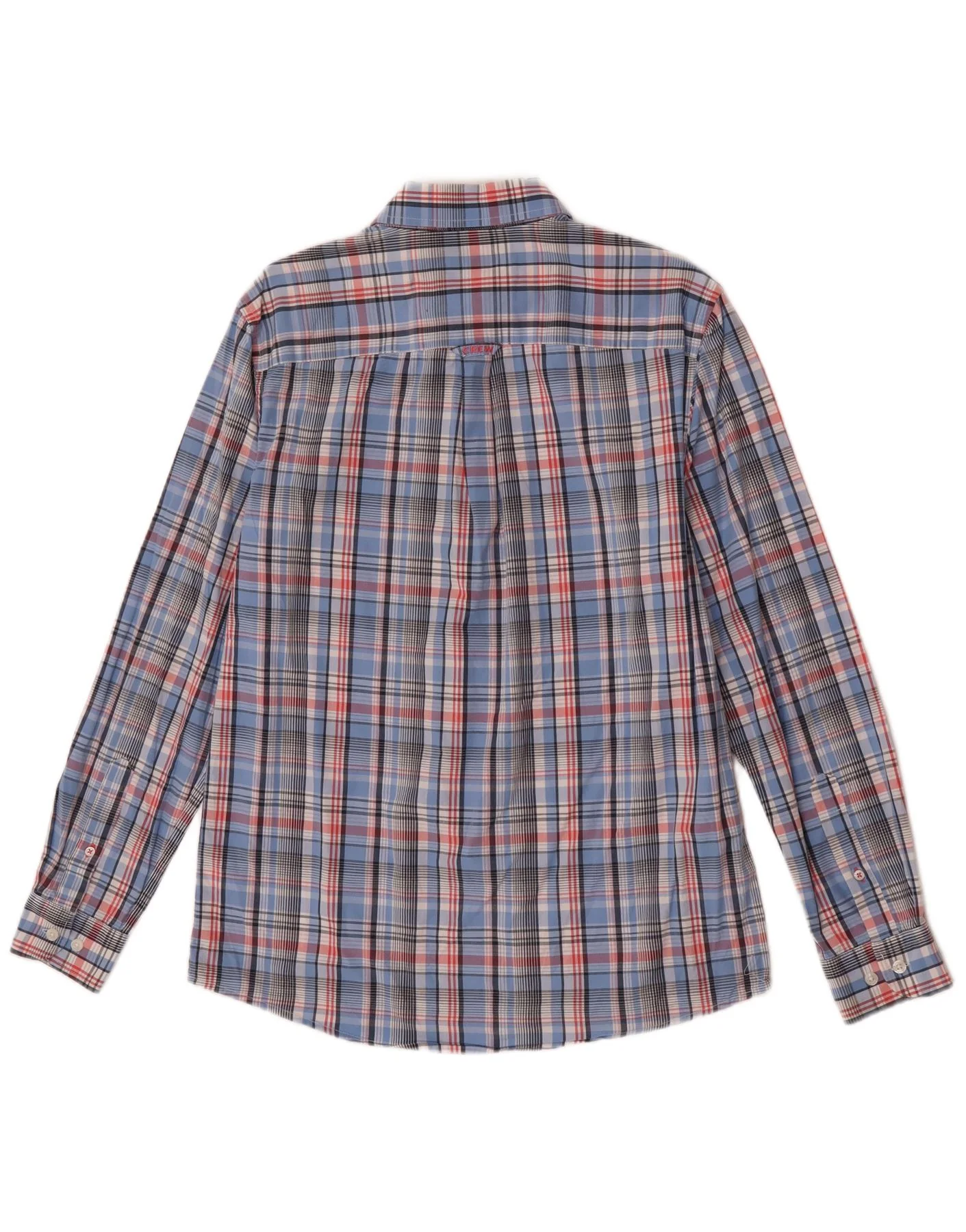 Crew Clothing Mens Classic Fit Shirt Small Blue Check Cotton - Image 2