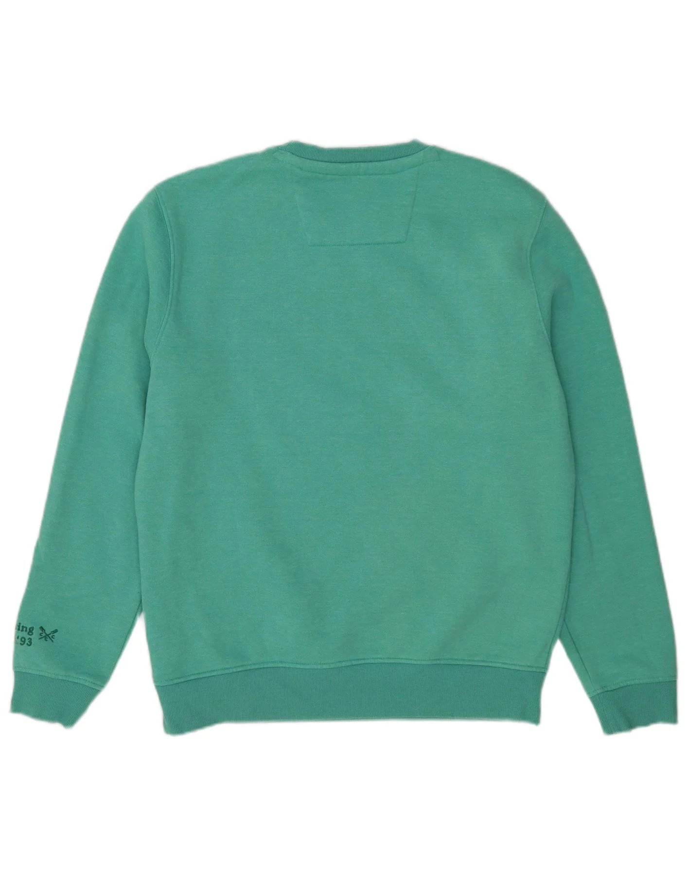 Crew Clothing Mens Graphic Sweatshirt Jumper Large Green Cotton - Image 2