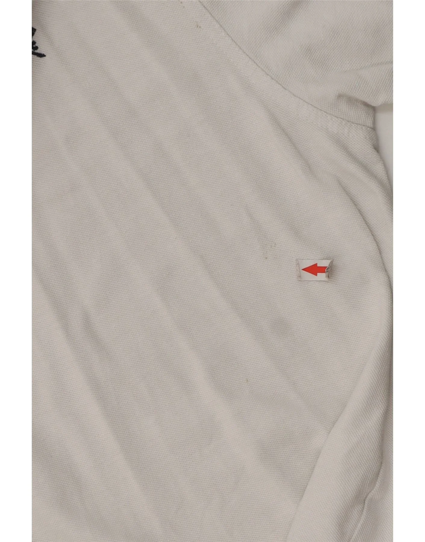 Crew Clothing Mens Polo Shirt Large White Cotton - Image 3