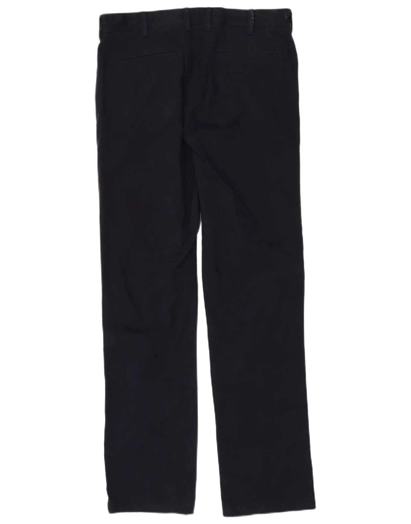 Crew Clothing Mens Straight Chino Trousers W34 L33 Navy Blue Cotton - Image 2