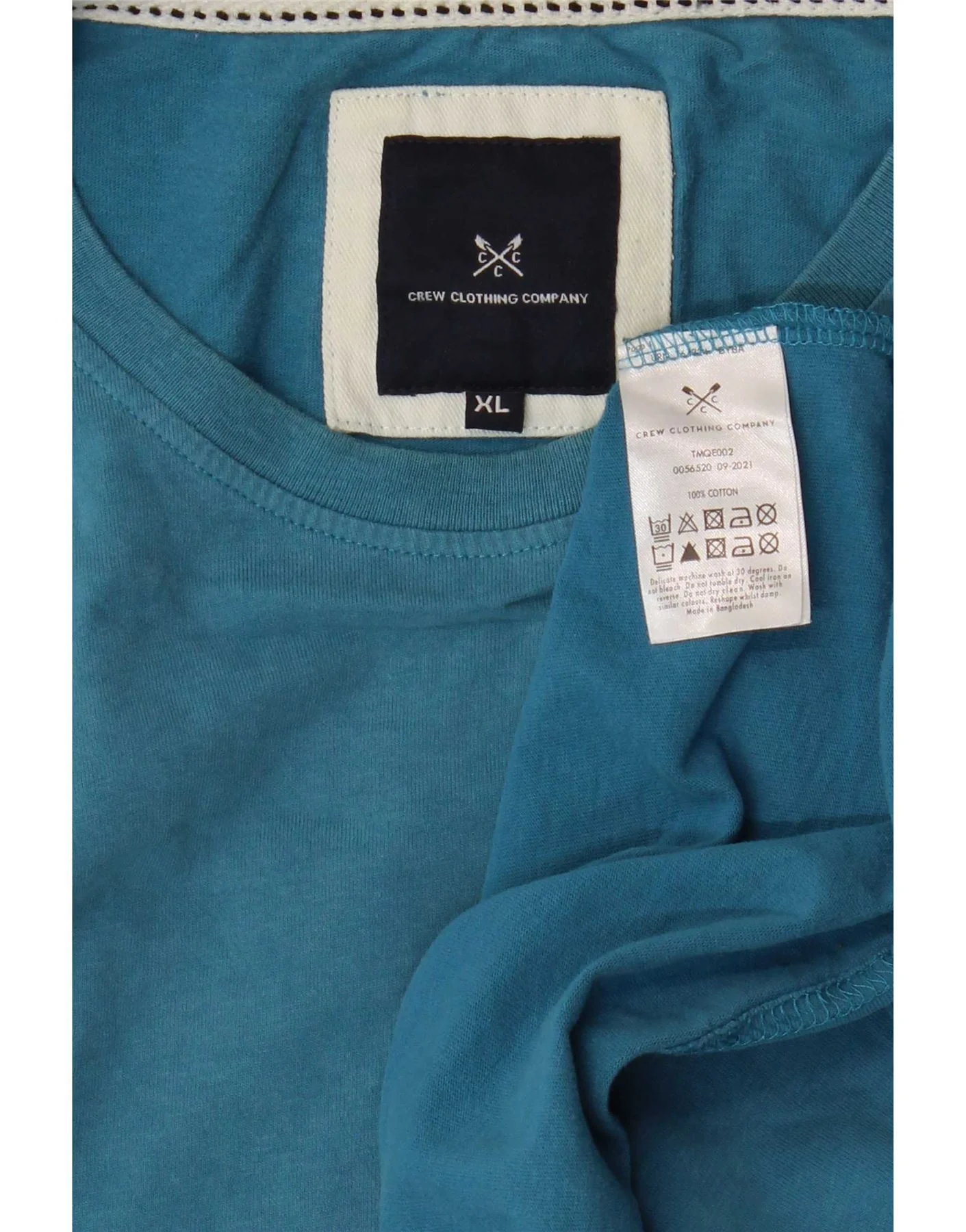 Crew Clothing Mens T-Shirt Top XL Blue Cotton - Image 3
