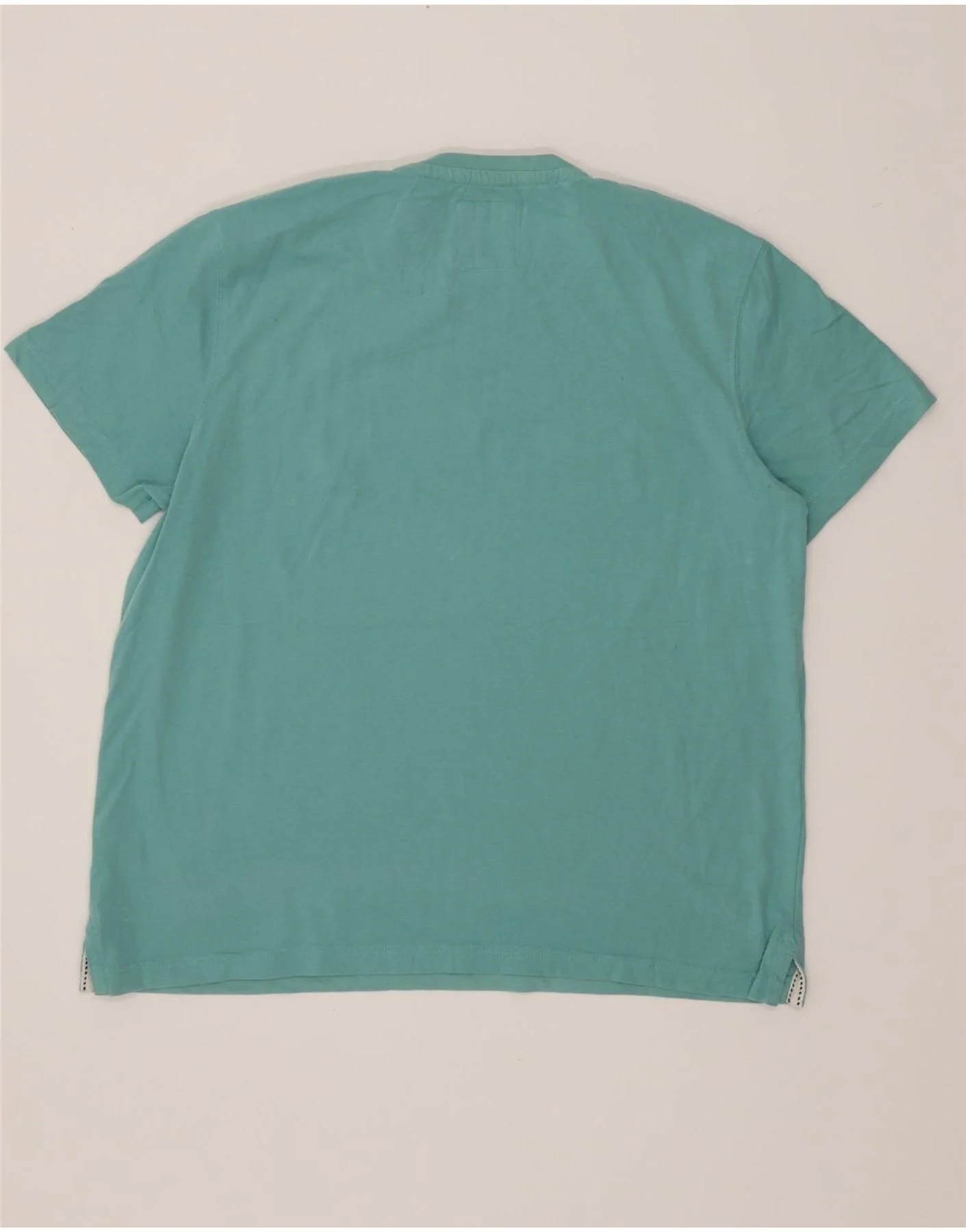 Crew Clothing Mens T-Shirt Top XL Turquoise Cotton