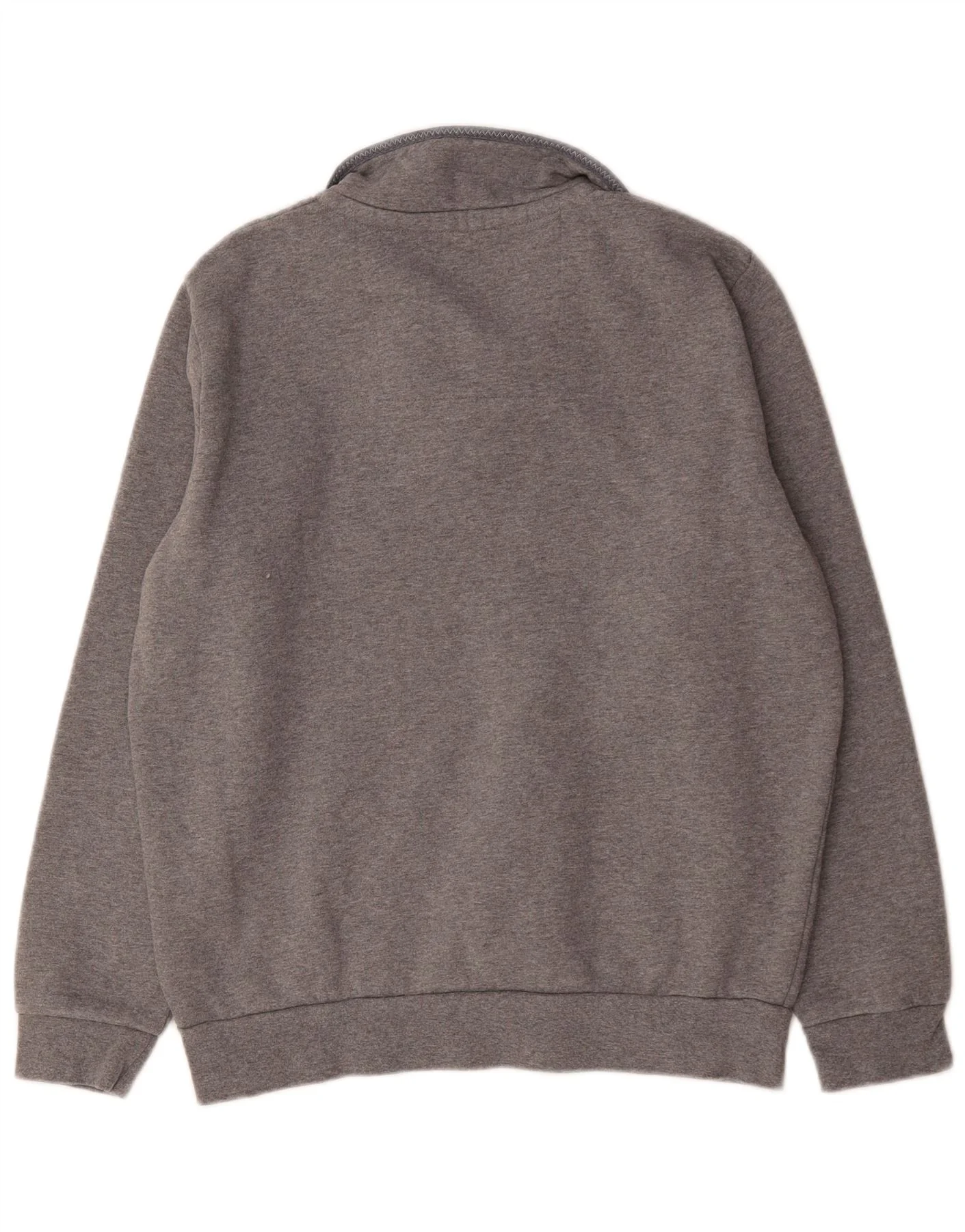 Crew Clothing Mens Zip Neck Sweatshirt Jumper Large Grey Cotton - Image 2