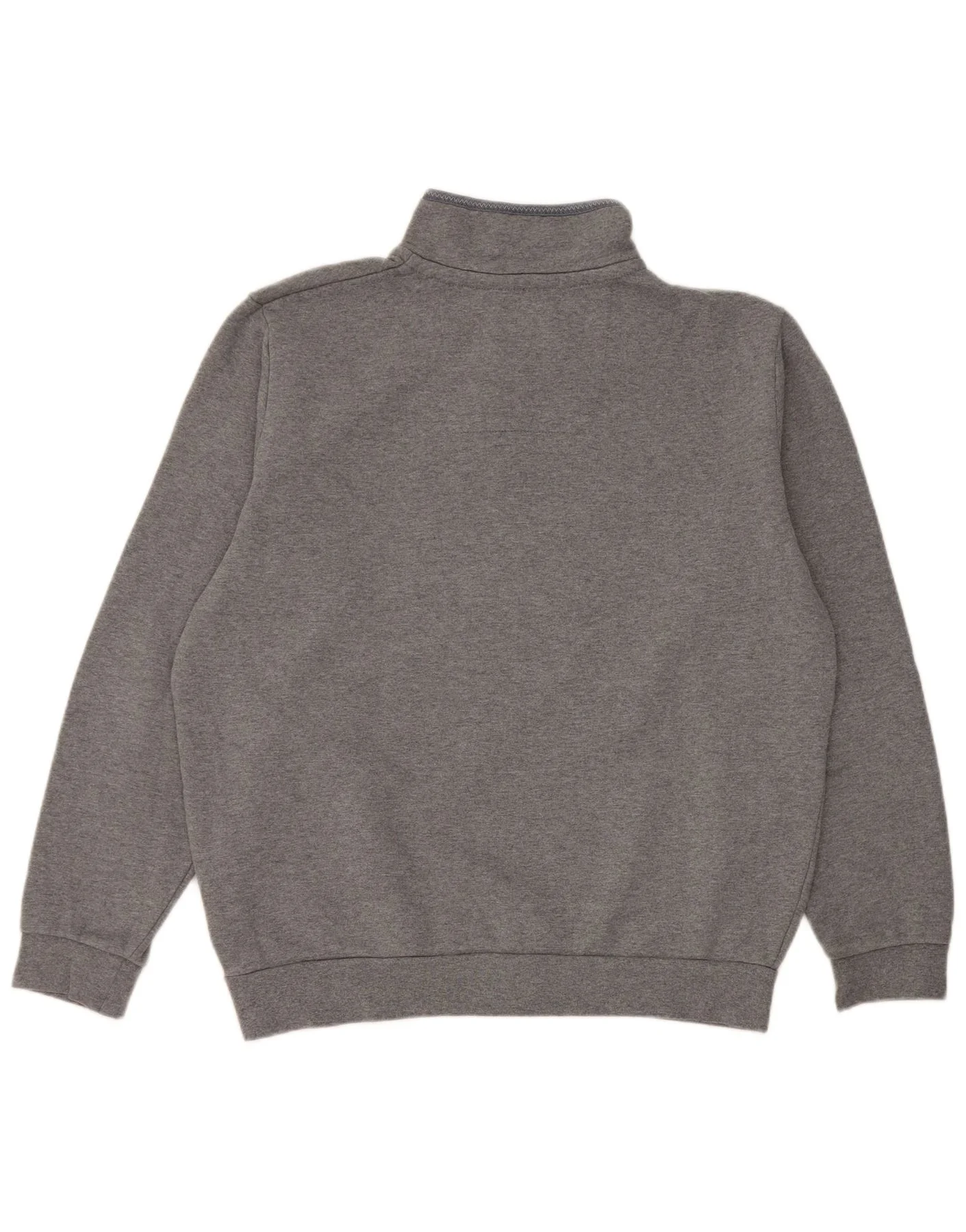 Crew Clothing Mens Zip Neck Sweatshirt Jumper XL Grey Cotton - Image 2
