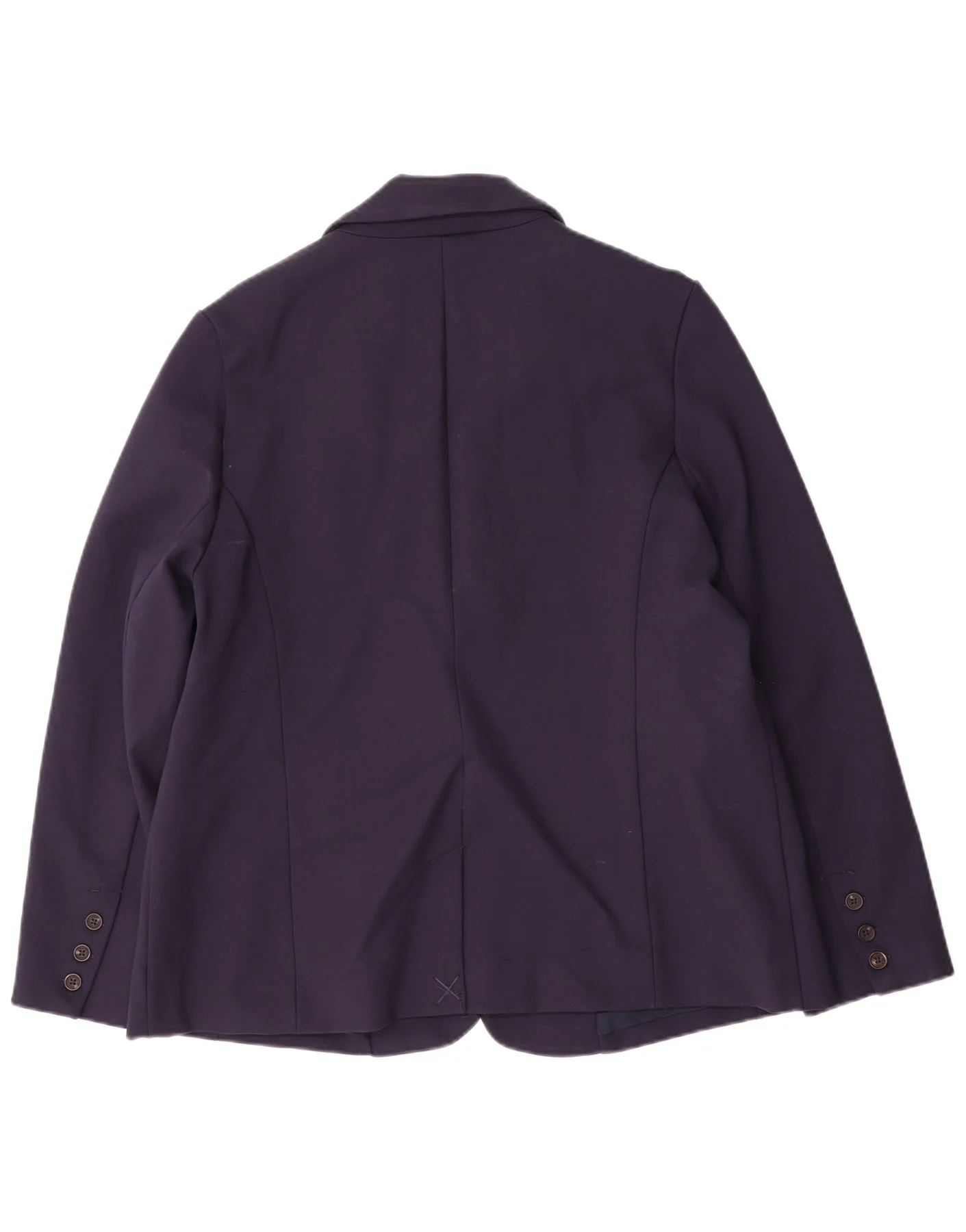 Crew Clothing Womens 2 Button Blazer Jacket UK 16 Large Navy Blue Viscose - Image 2