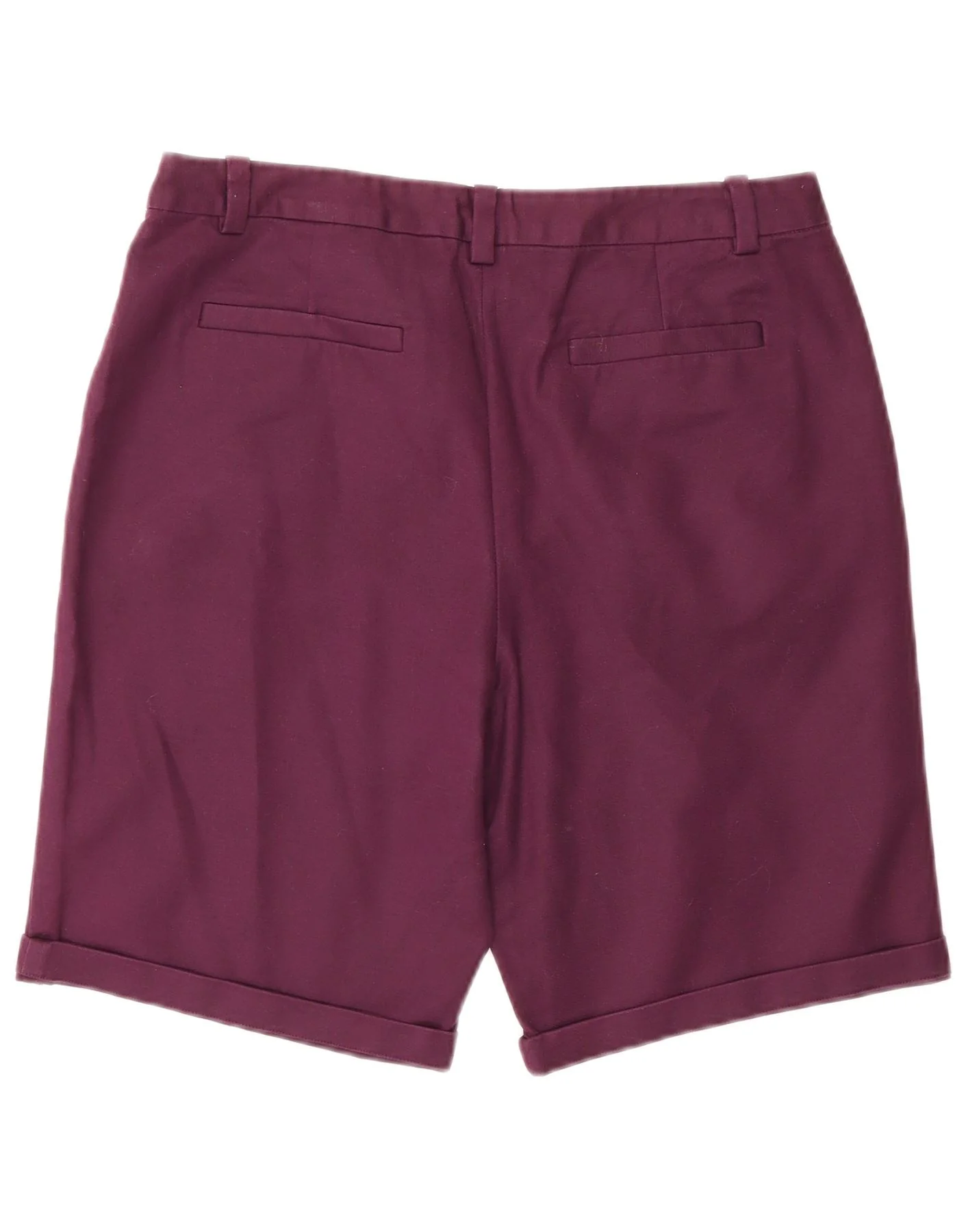 Crew Clothing Womens Chino Shorts UK 12 Medium W30 Burgundy Cotton - Image 2