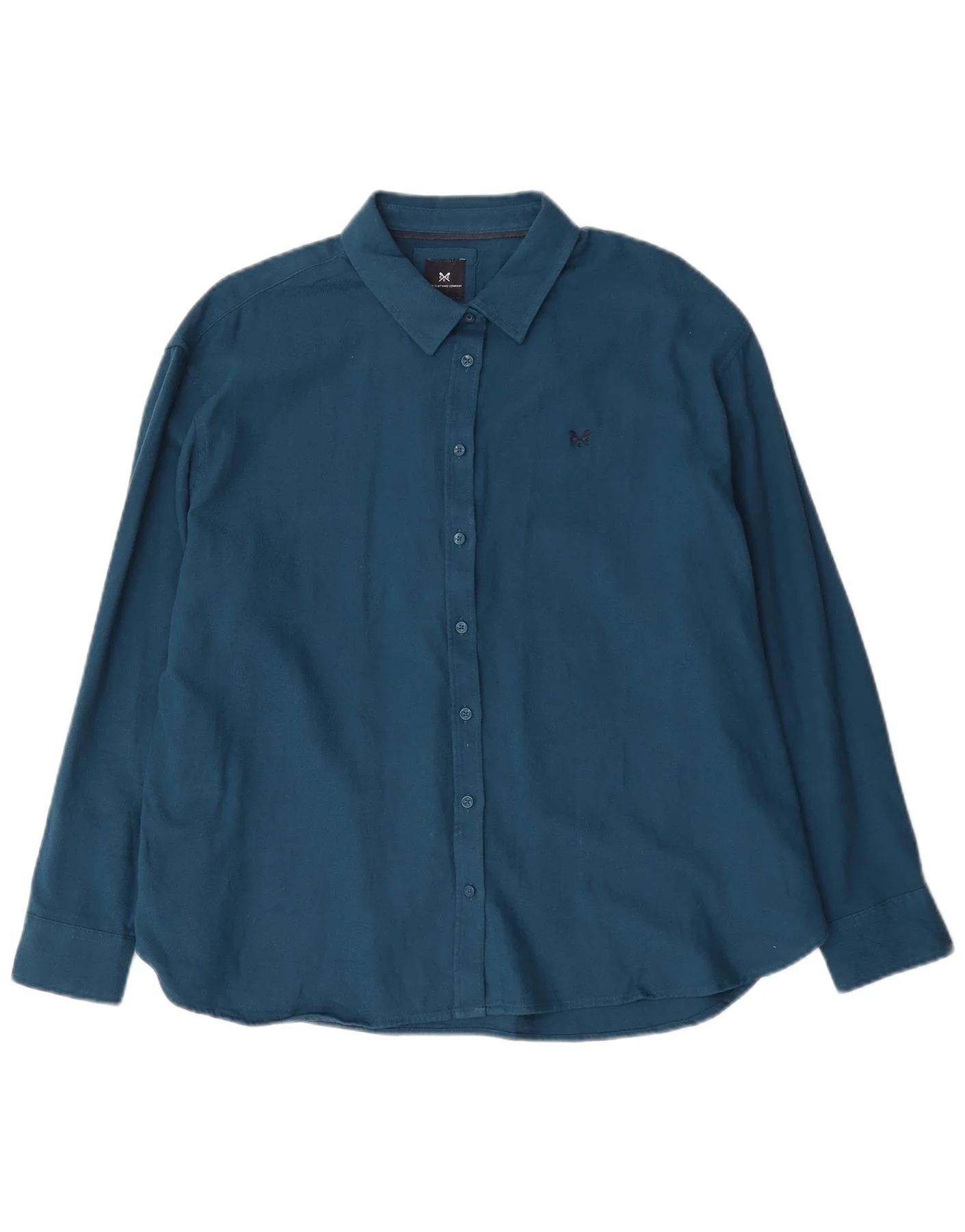 Crew Clothing Womens Relaxed Fit Shirt UK 16 Large Blue Cotton